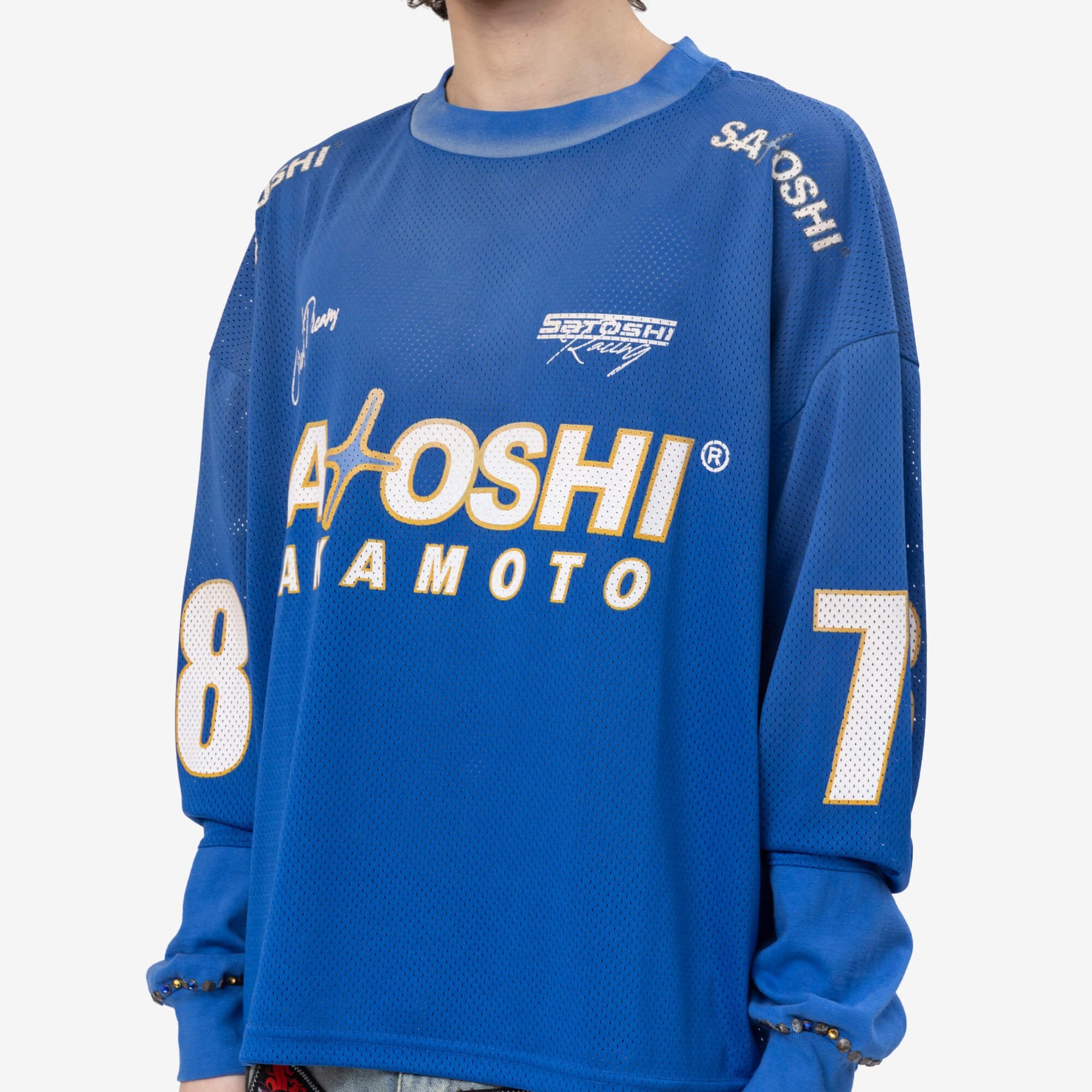 Satoshi Nakamoto Mesh Moto Jersey Blue - 5