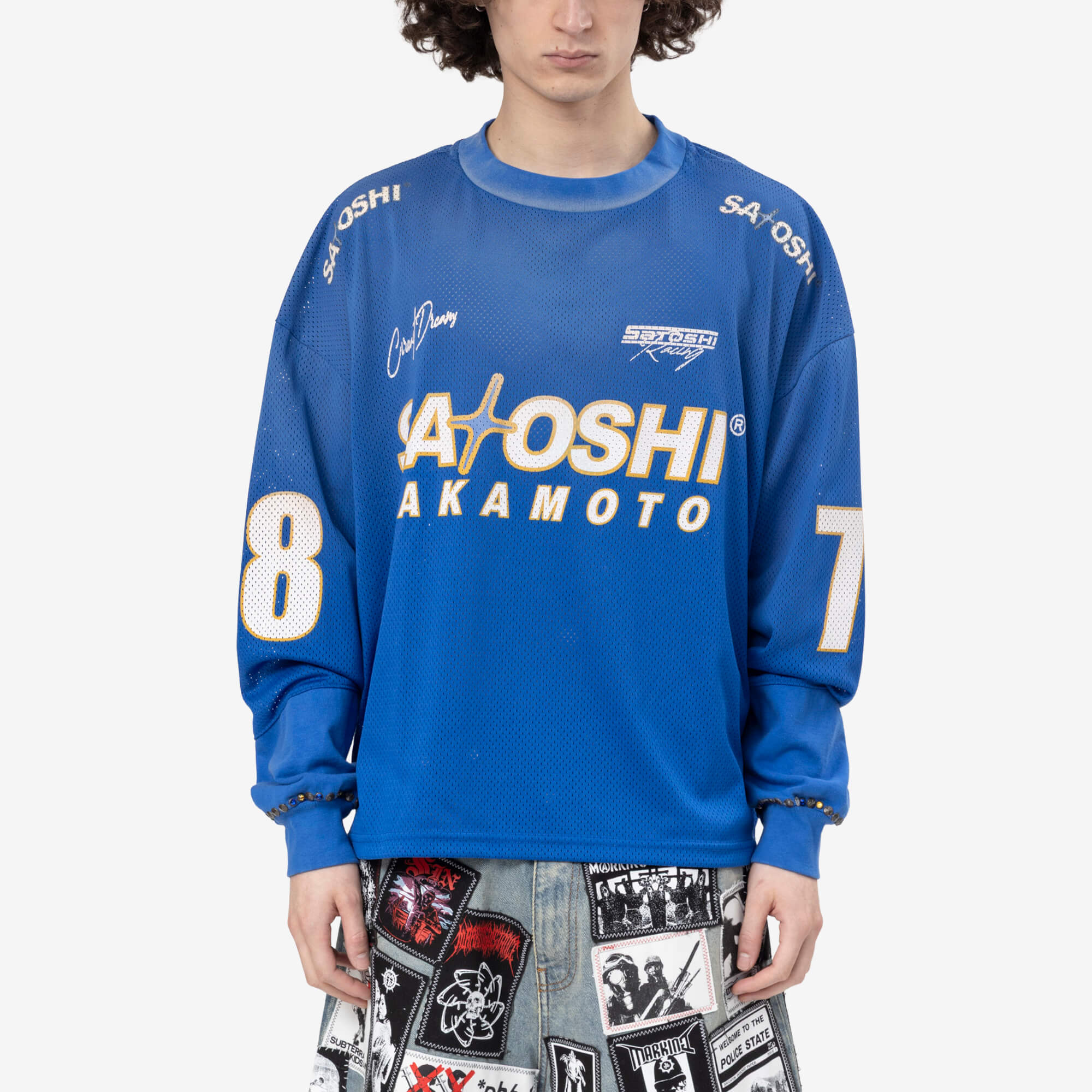 Satoshi Nakamoto Mesh Moto Jersey Blue - 1