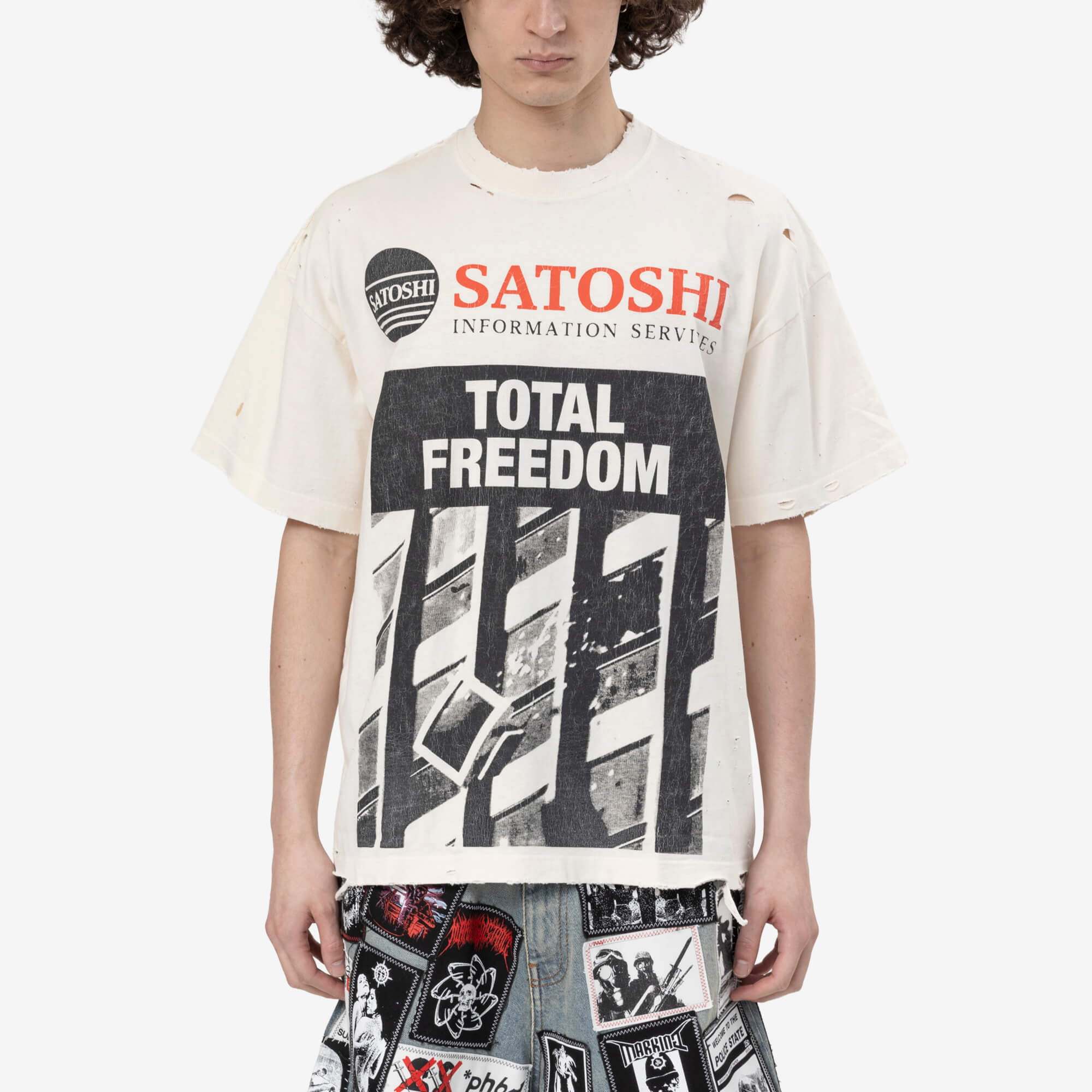 Satoshi Nakamoto Total Freedom T-Shirt White - 1