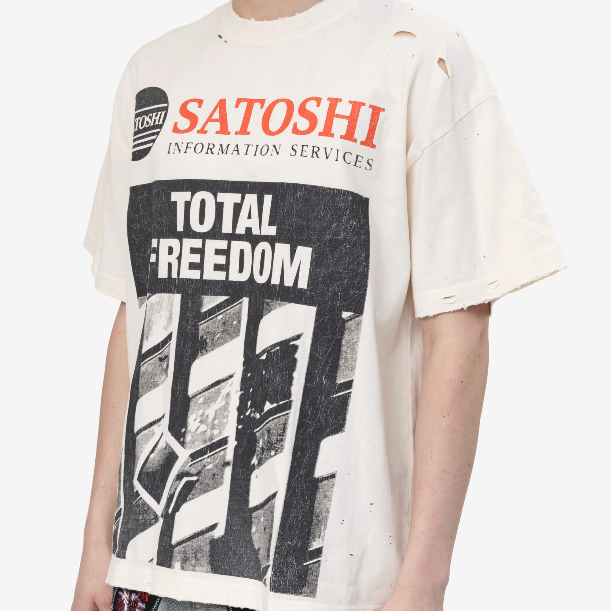 Satoshi Nakamoto Total Freedom T-Shirt White - 5