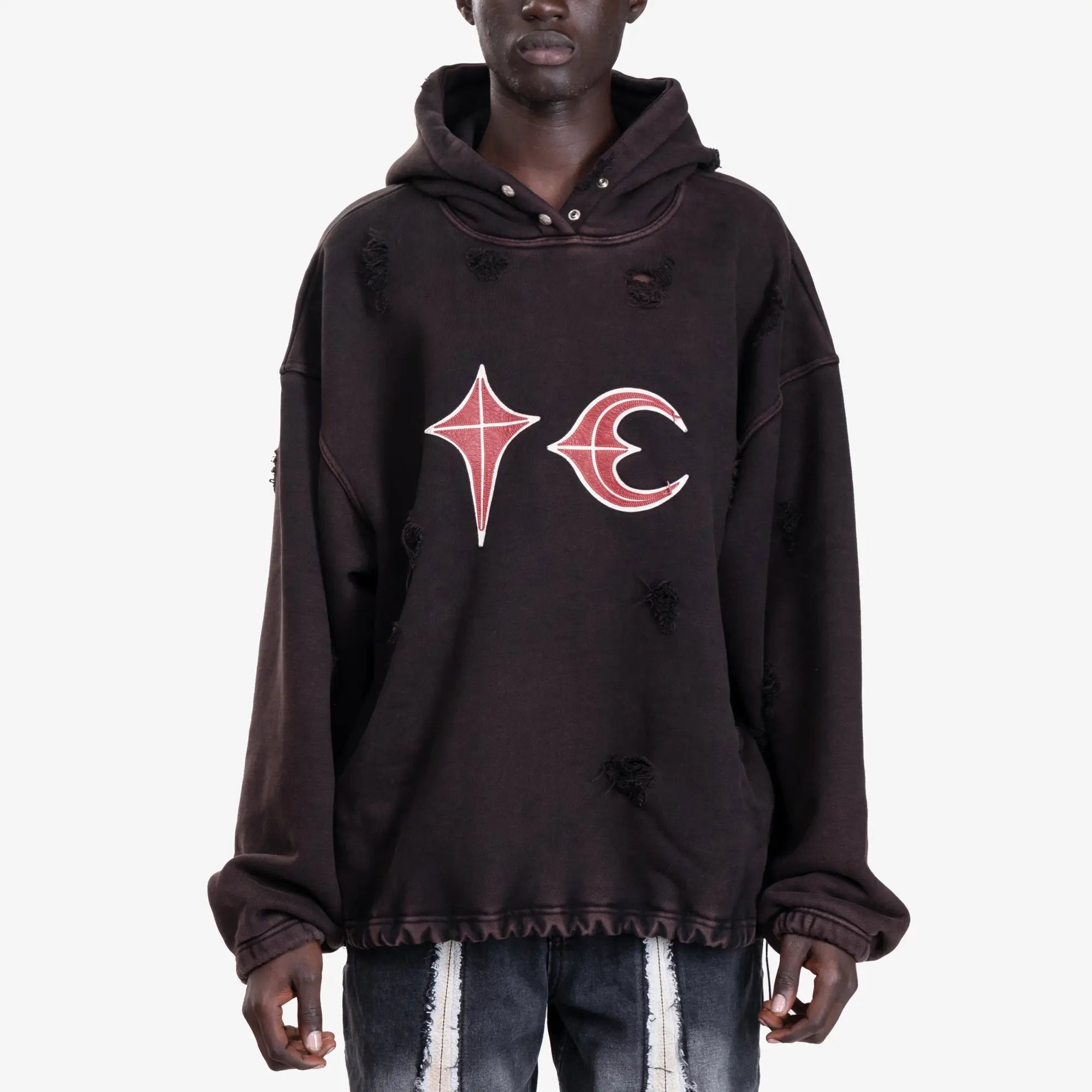 Thug Club Rock Hoody Black - 1
