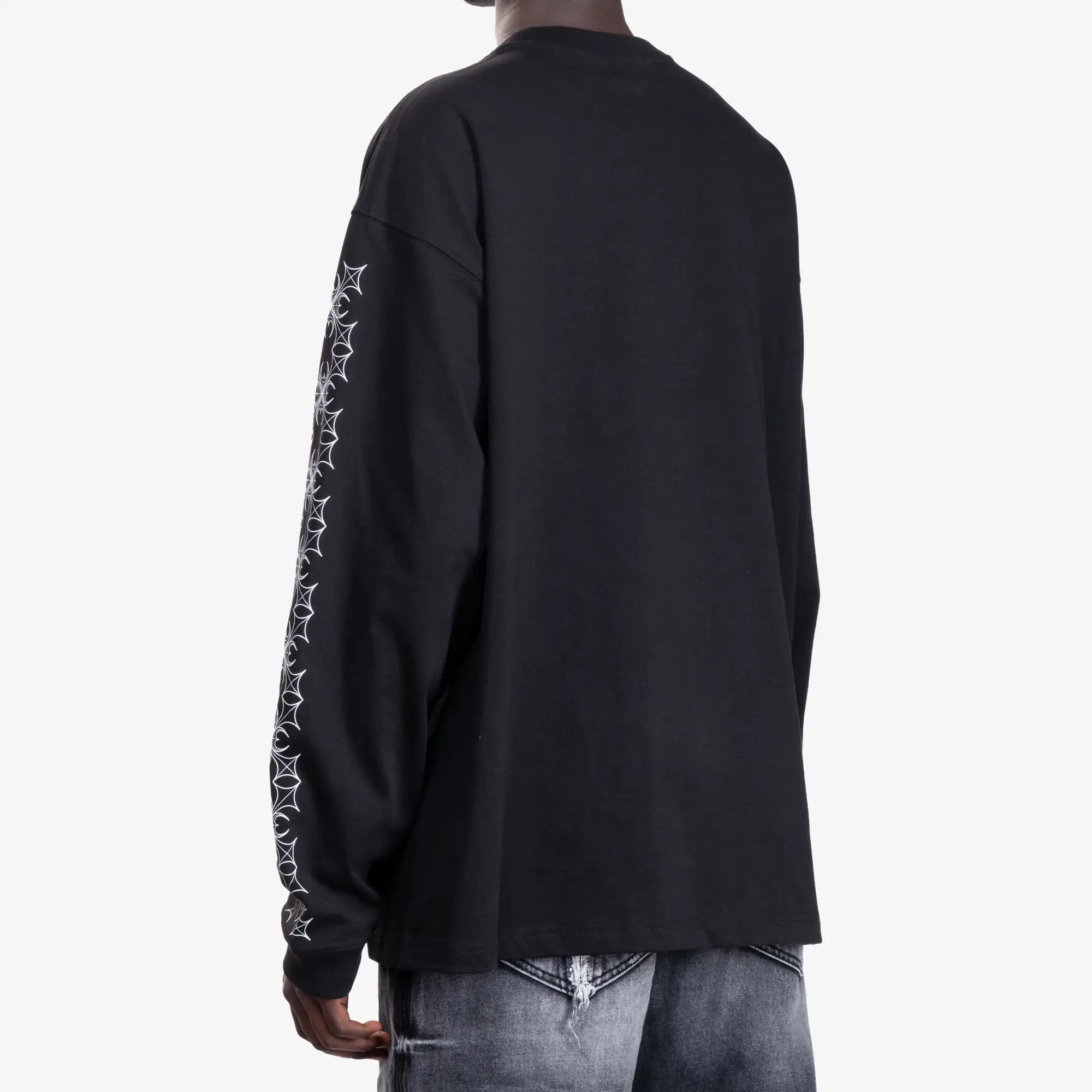 Thug Club TC Pattern LS T-Shirt Black - 4