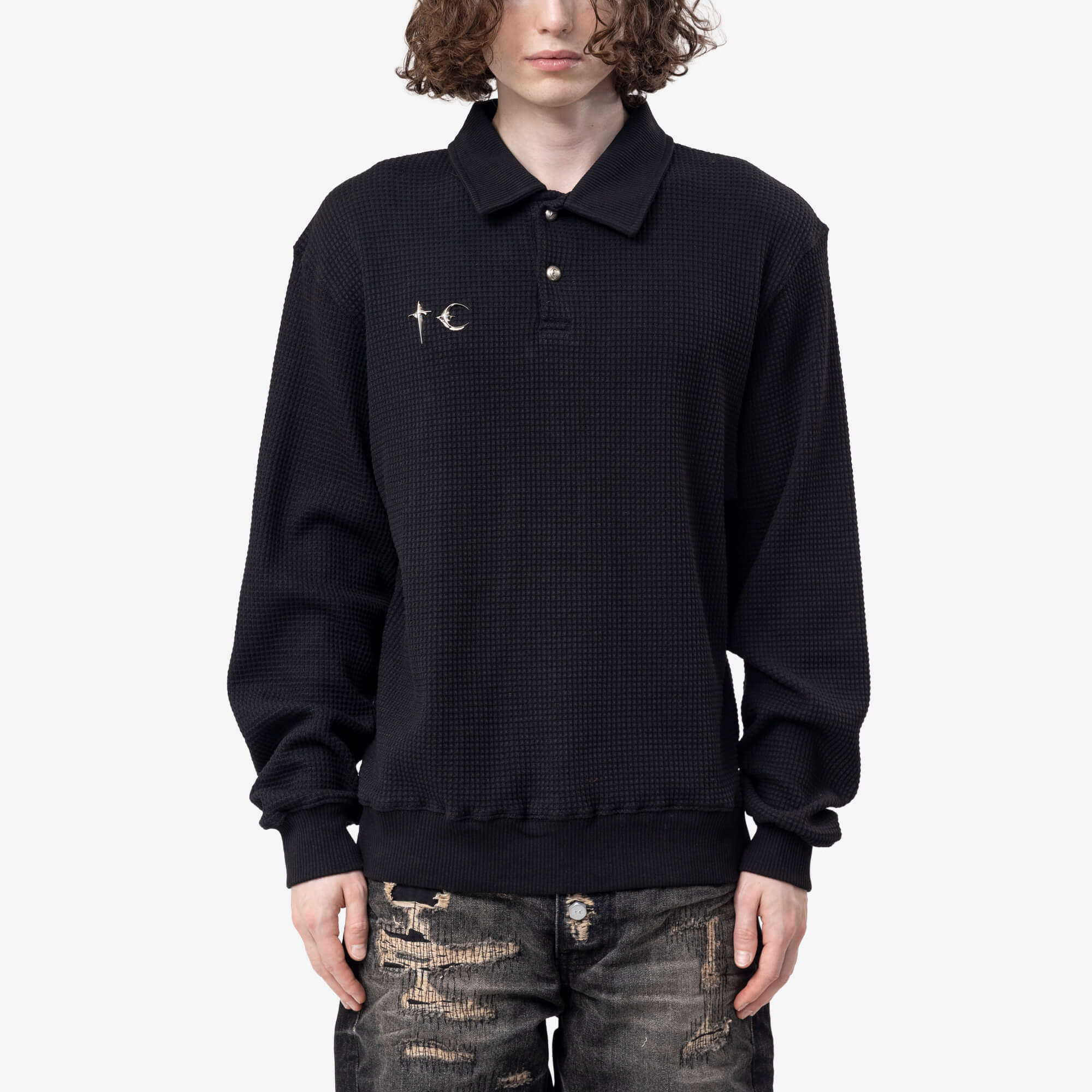Thug Club TC PK Rugby Shirt Black | Feuille
