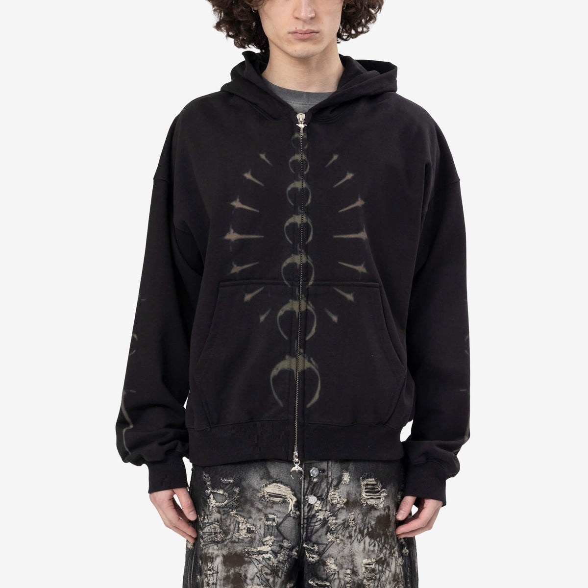 Thug Club TC Ribcage Zip Hoody Black