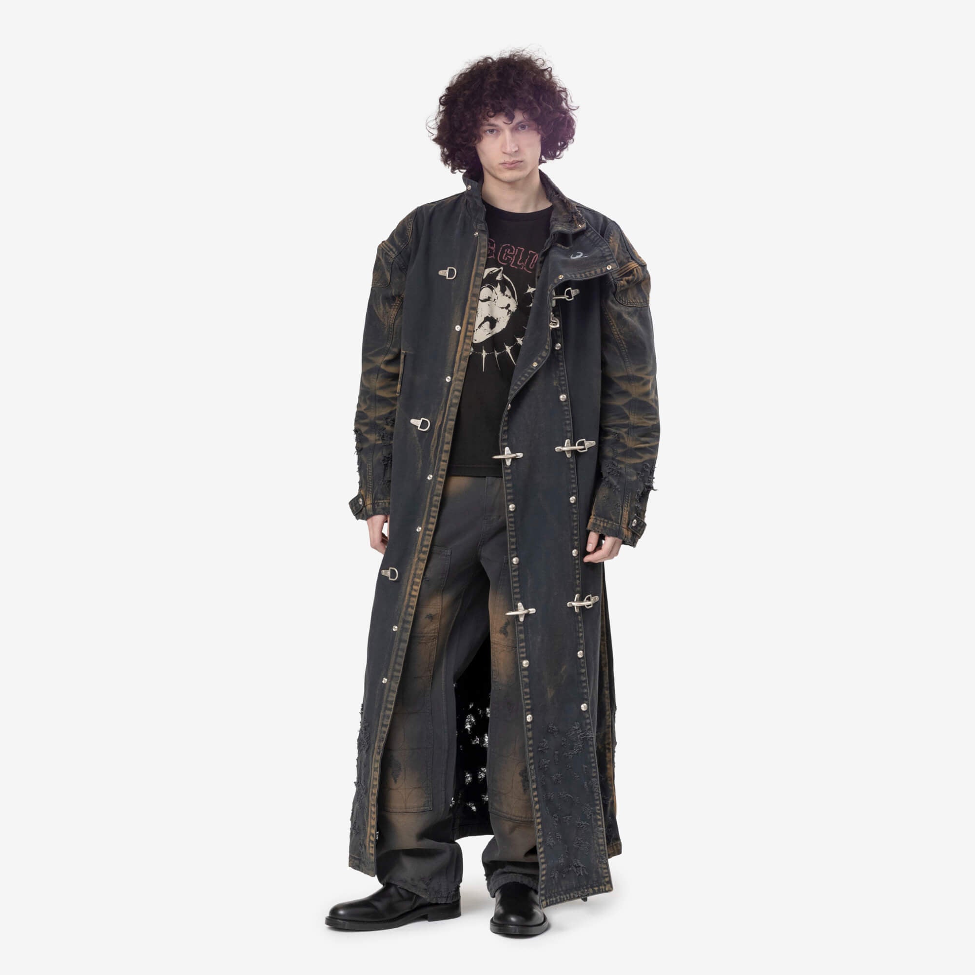 Thug Club TC Two Tone Washed Pants Rust Black - 2