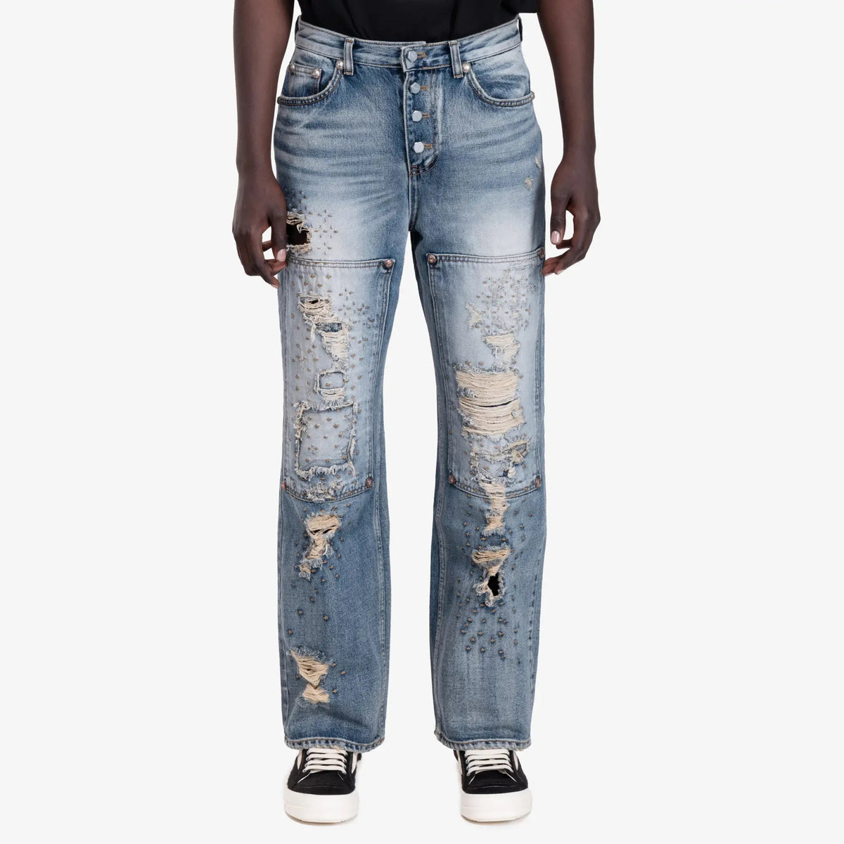 Thug Club Vintage Double Knee Pants Blue