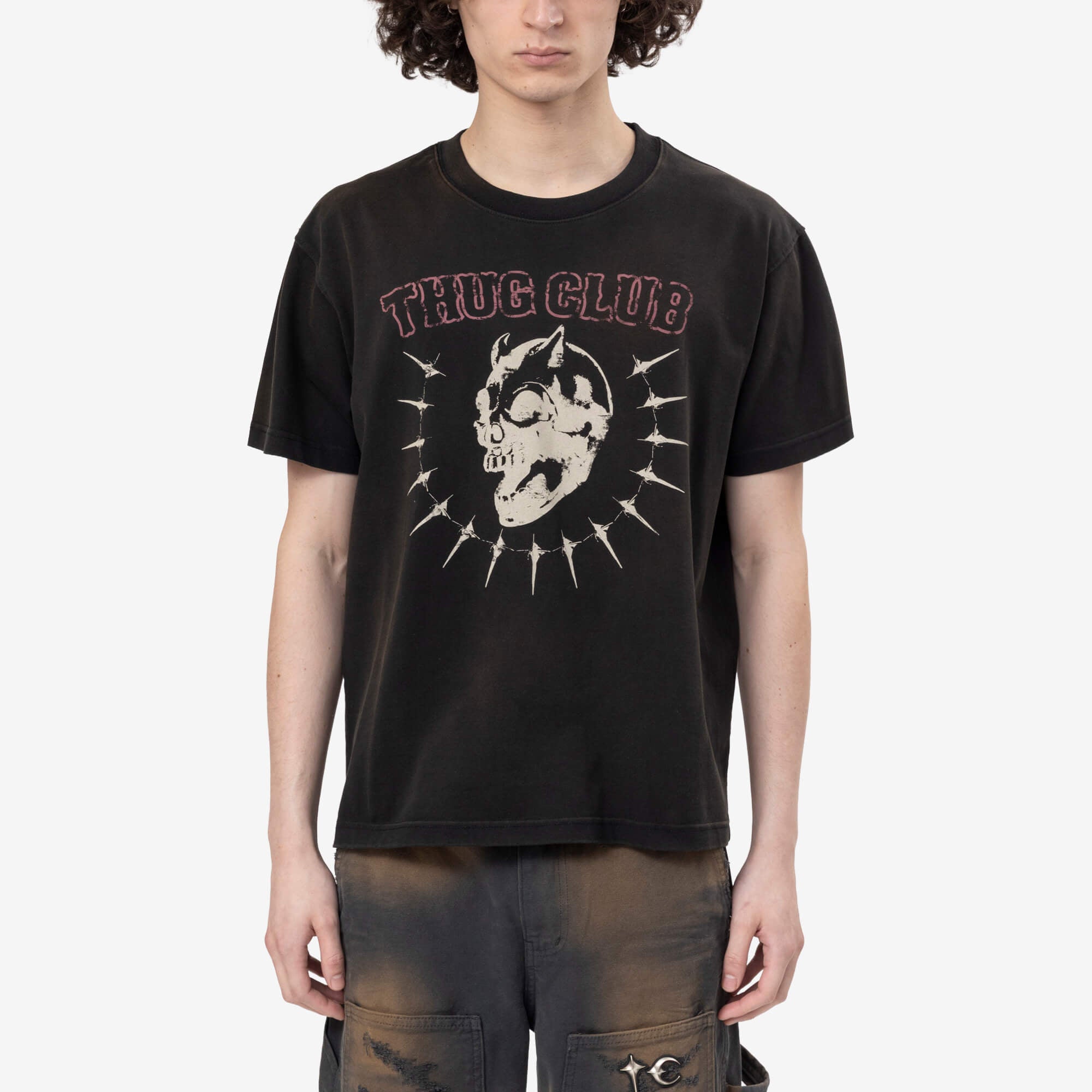 Thug Club Vintage Riding Skull Tシャツ Black｜Feuille