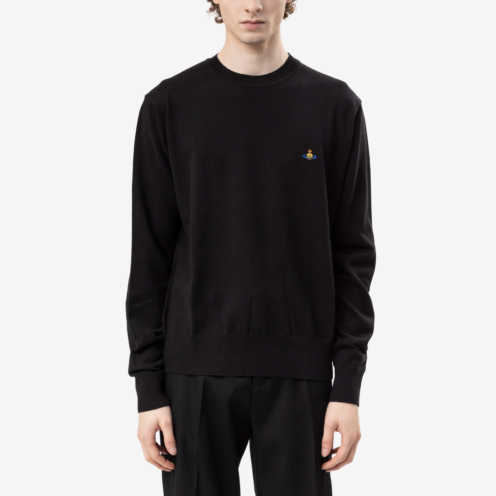 Vivienne Westwood Alex Round Neck Sweater Black-1