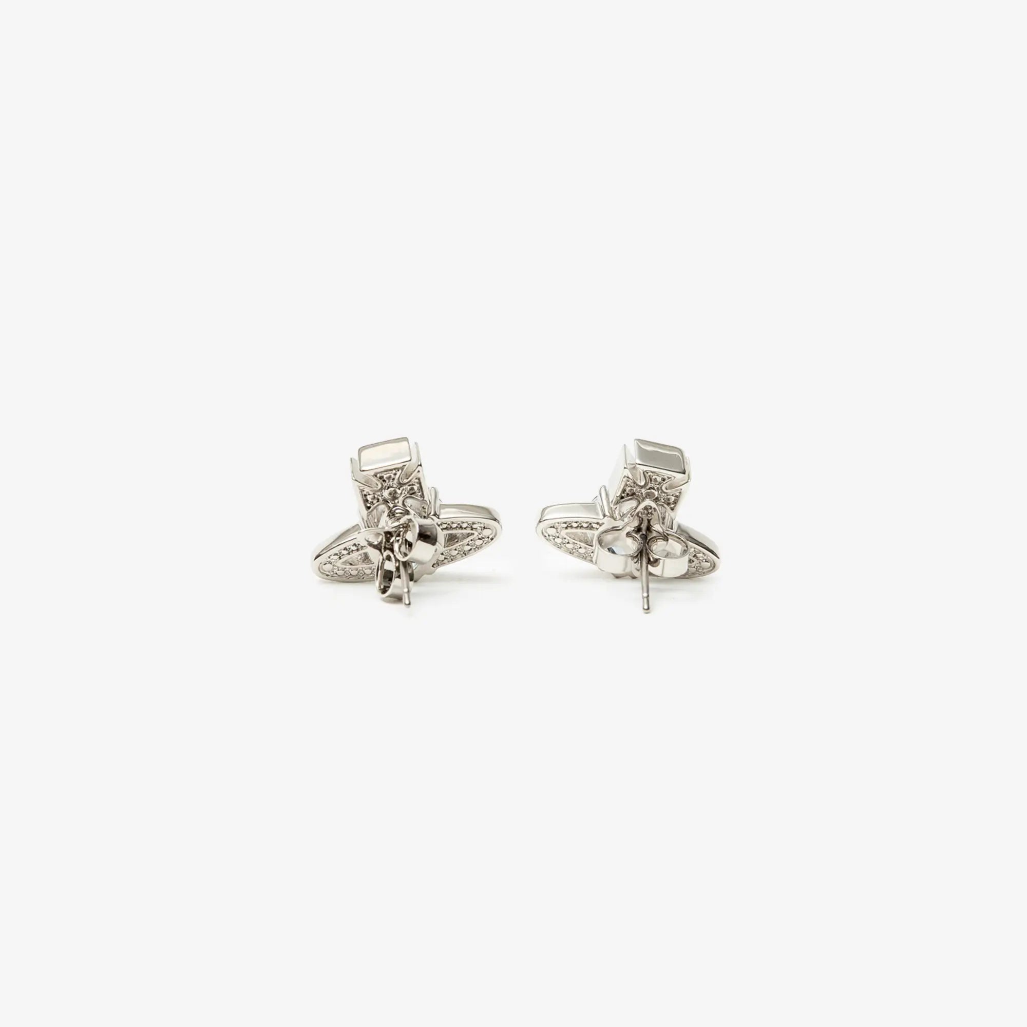 Vivienne Westwood Ariella Earrings Platinum/Aquamarine - 2