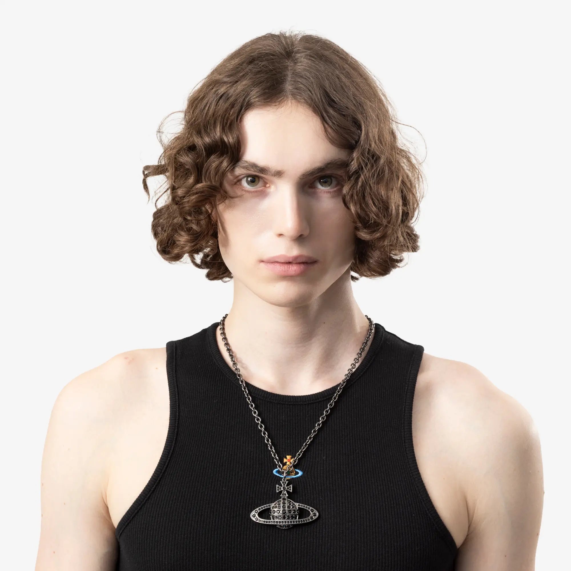 Vivienne Westwood Bas Relief Pendant Ruthenium - 2