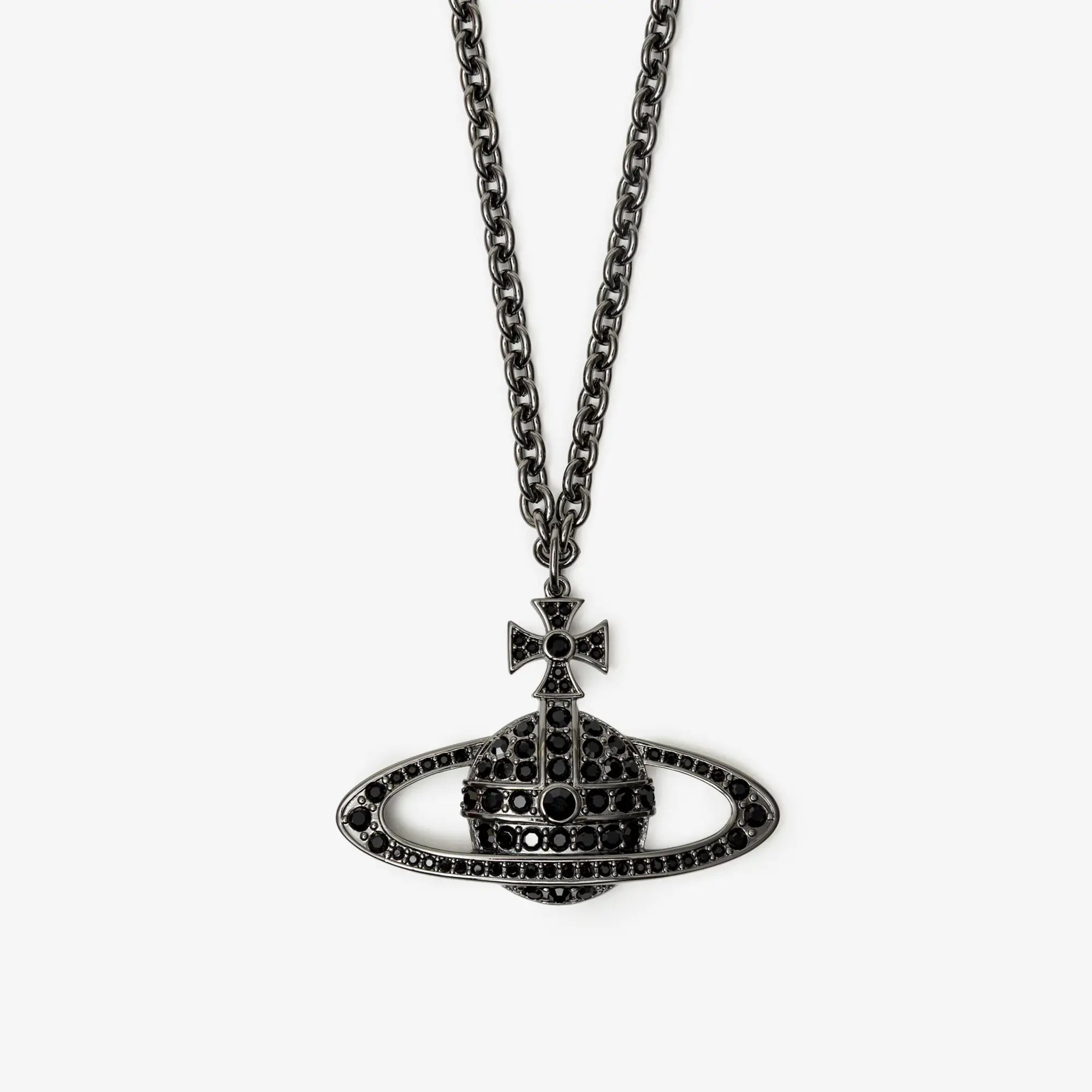 Vivienne Westwood Bas Relief Pendant Ruthenium - 3
