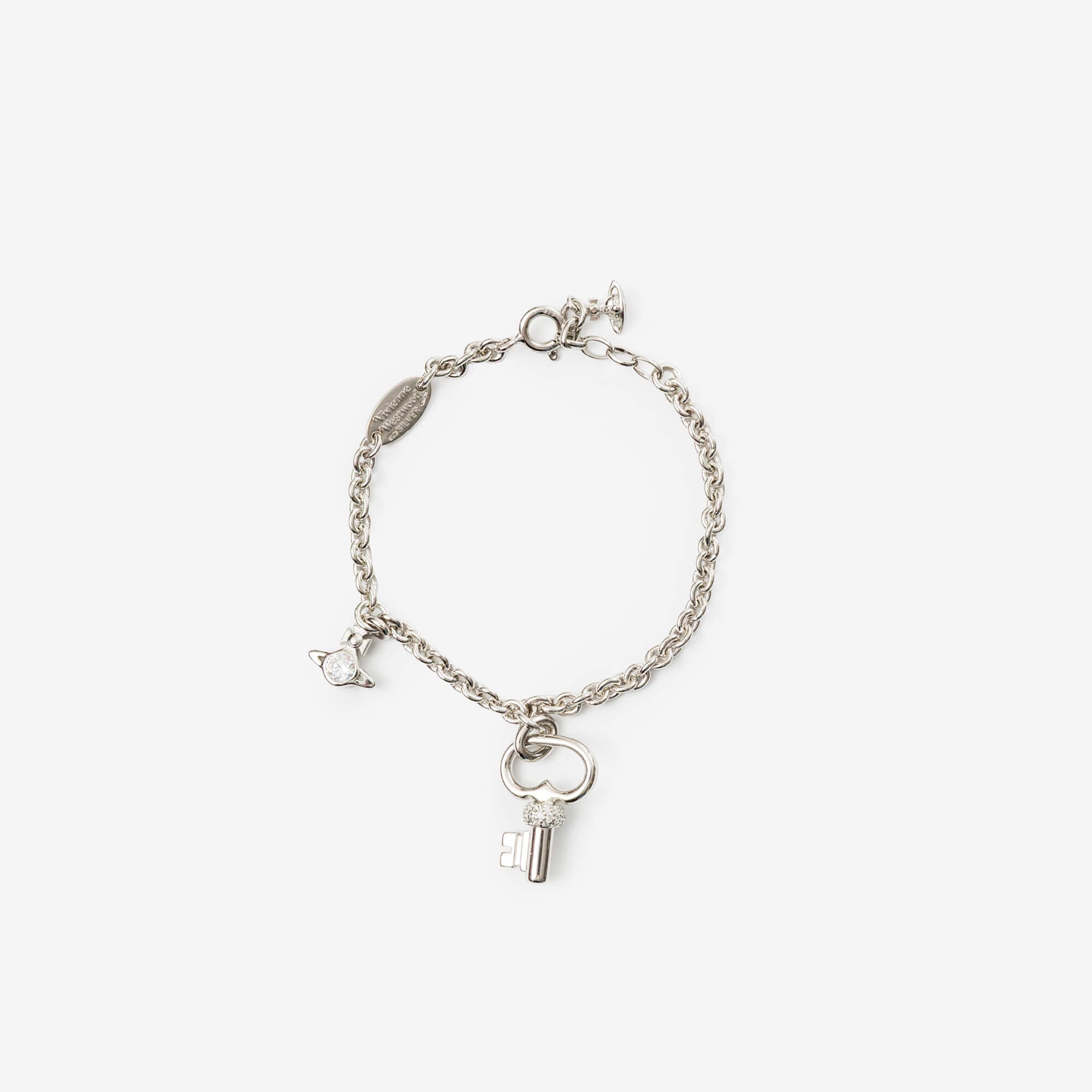 Vivienne Westwood Baya Bracelet Platinum/White CZ-1