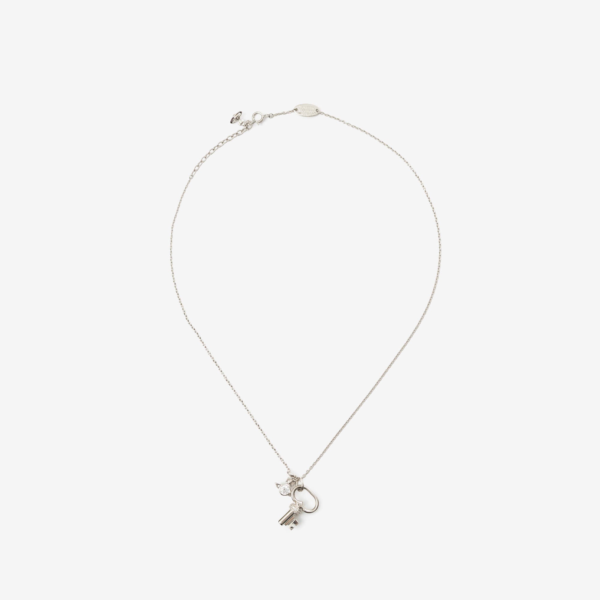 Vivienne Westwood Baya Pendant Platinum/White CZ-1
