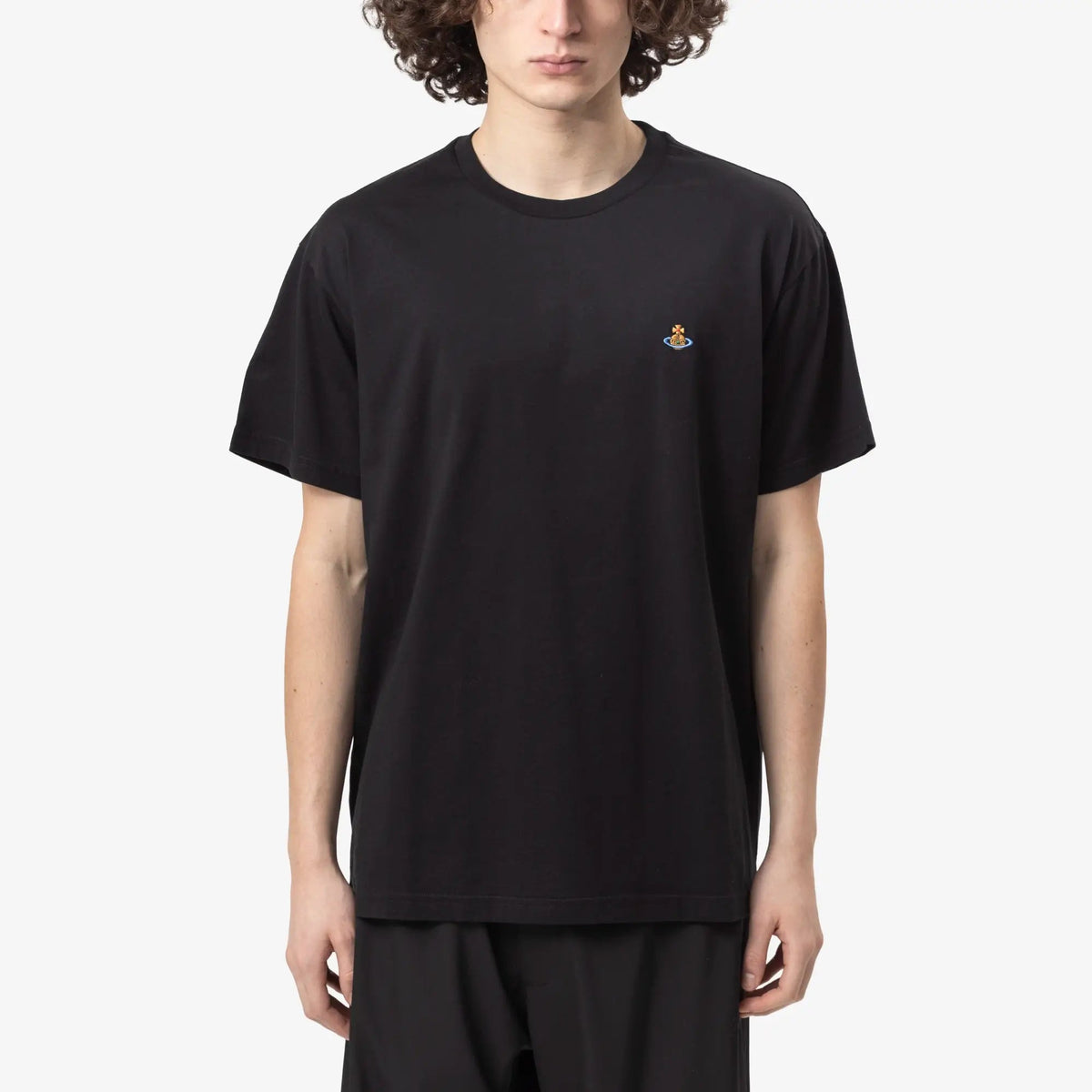 【新品】ヴィヴィアンウエストウッド Tシャツ 刺繍オーブ 黒 M 日本製 ヴィヴィアン・ウエストウッド クラシック オーブTシャツ ブラック