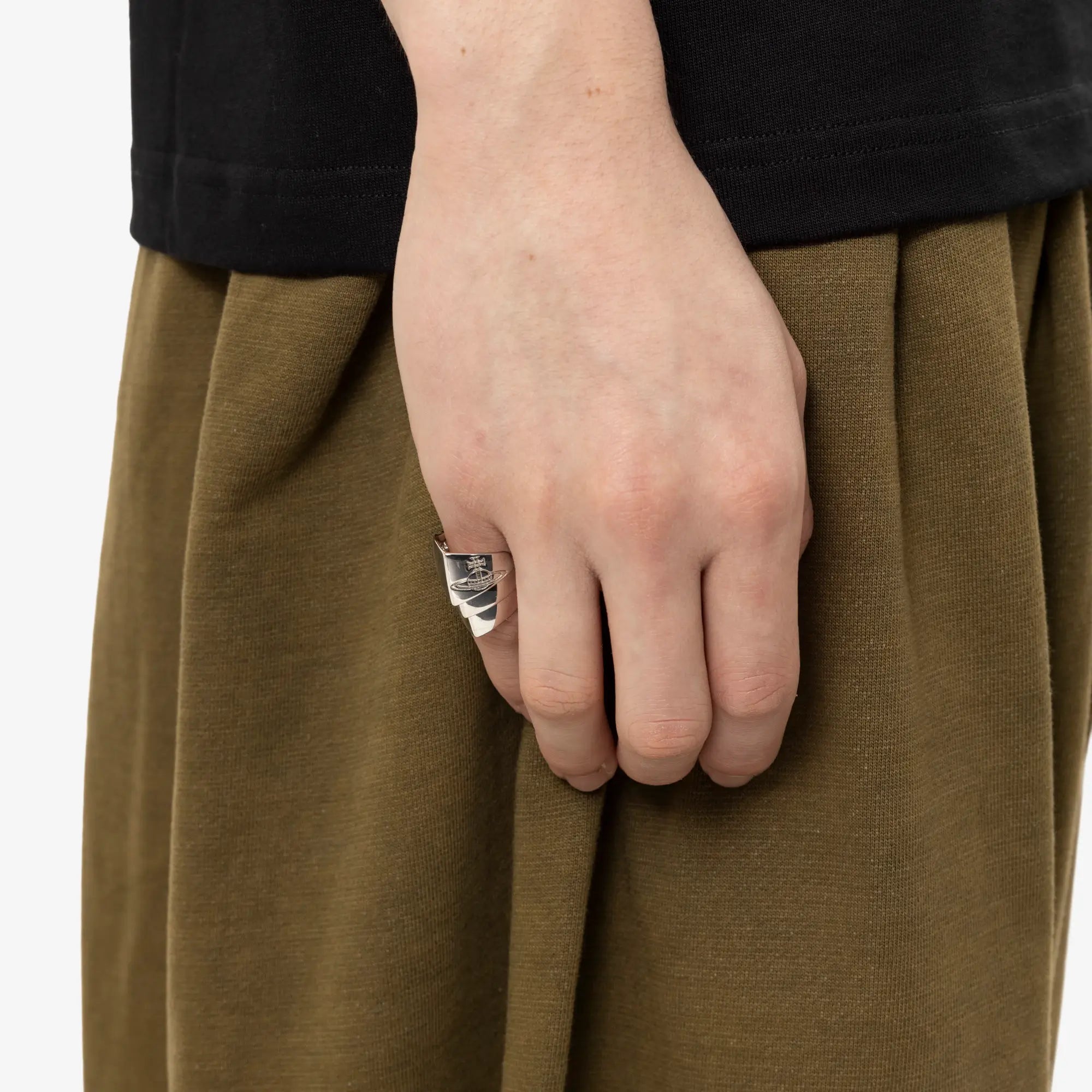 Vivienne Westwood Knuckleduster Ring Platinum - 5