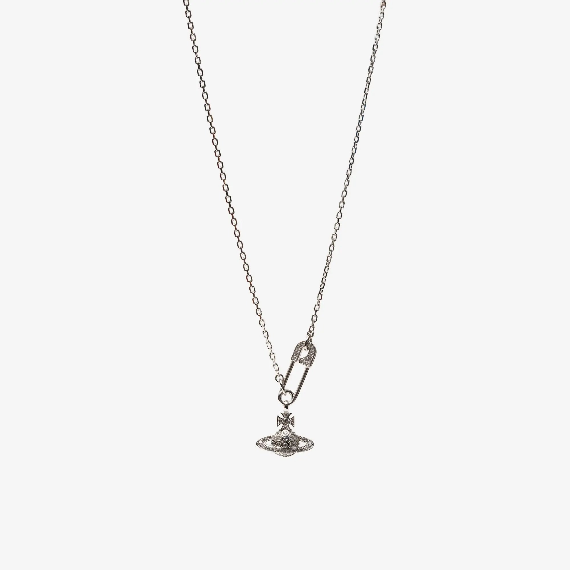 Vivienne Westwood Lucrece Pendant Platinum/White CZ - 2