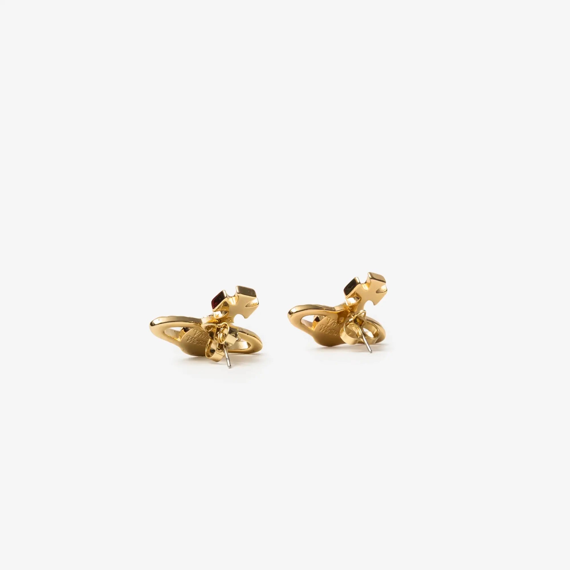 Vivienne Westwood Mayfair Bas Relief Earrings Gold - 3