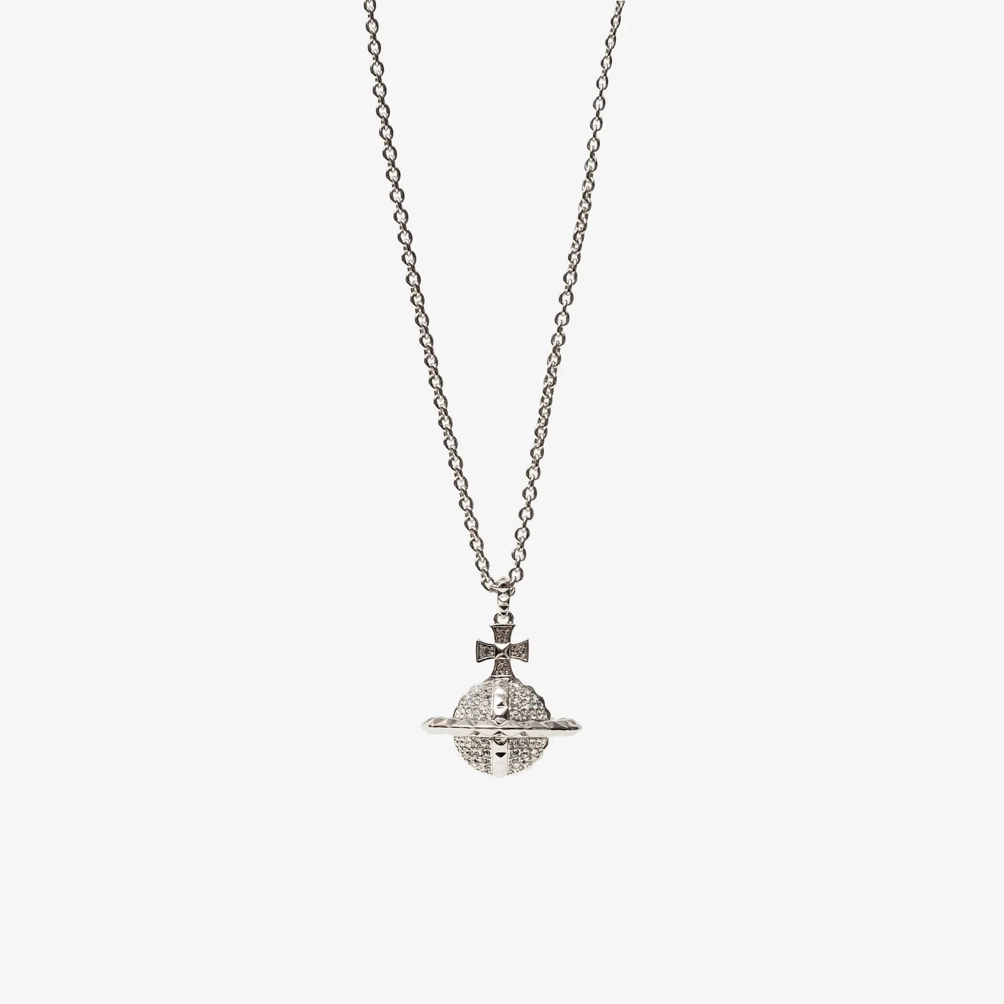 Vivienne Westwood Mayfair Large Orb Pendant Rhodium - 2