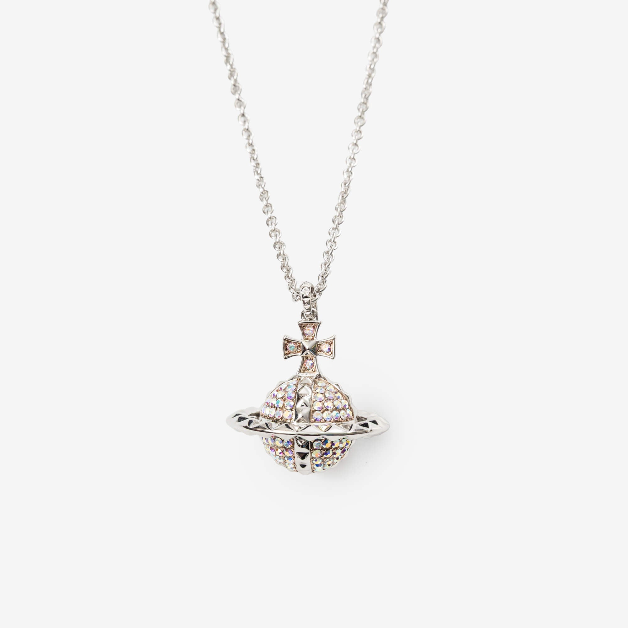 【稼働品】Vivienne Westwoodミルククラウン 廃番人気モデル 希少 Vivienne Westwood | Large Orb ペンダント ロジウム／ピンクゴールド