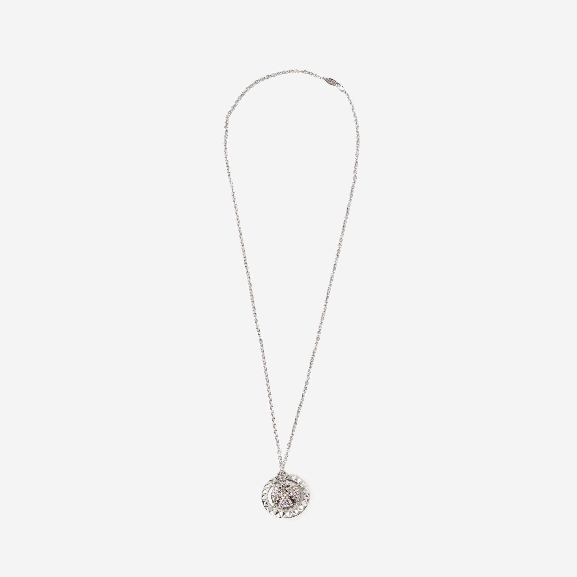 Vivienne Westwood Mayfair Large Orb Pendant Rhodium/Pink Gold/Crystal AL-1