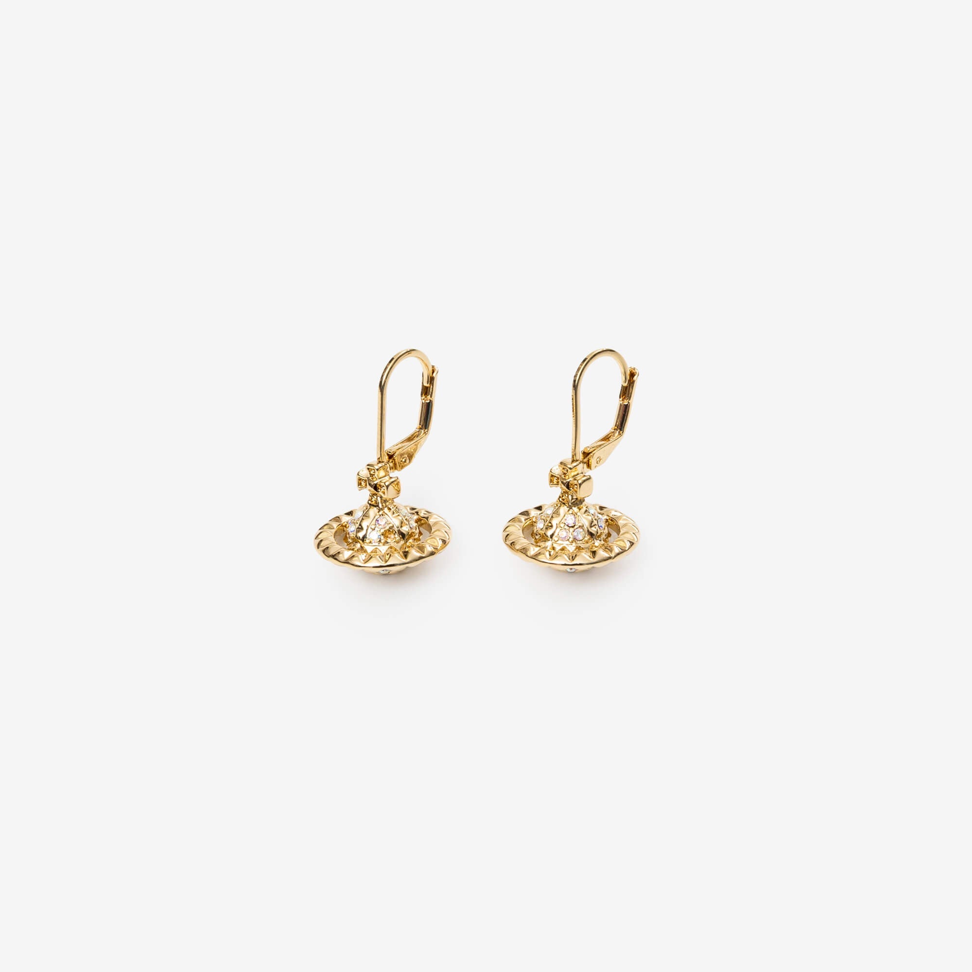 Vivienne Westwood Mayfair Small Orb Earrings Gold/Crystal AB-1