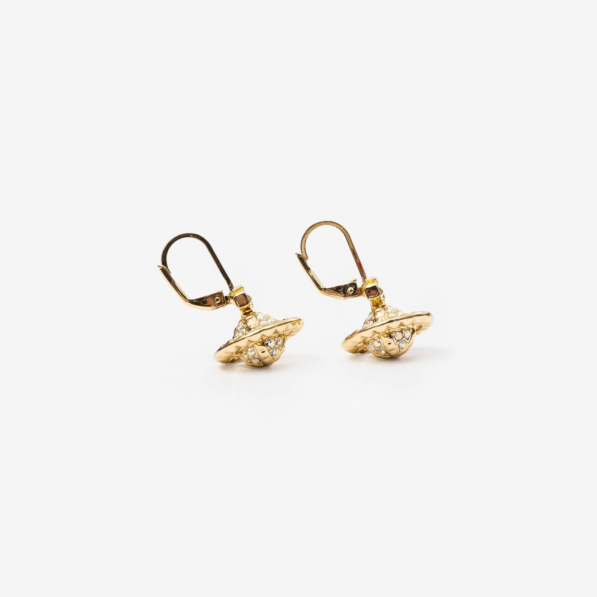 Vivienne Westwood Mayfair Small Orb Earrings Gold/Crystal AB-2
