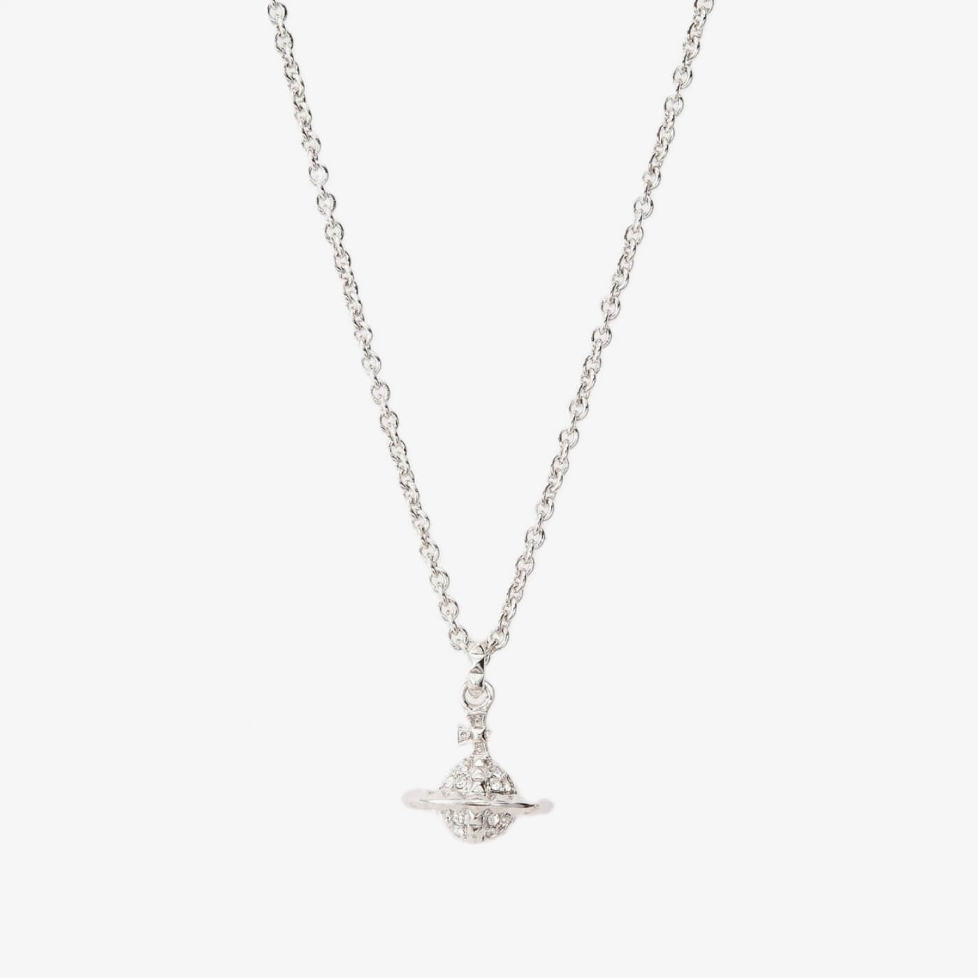Vivienne Westwood Mayfair Small Orb Pendant Rhodium/Crystal AL-4