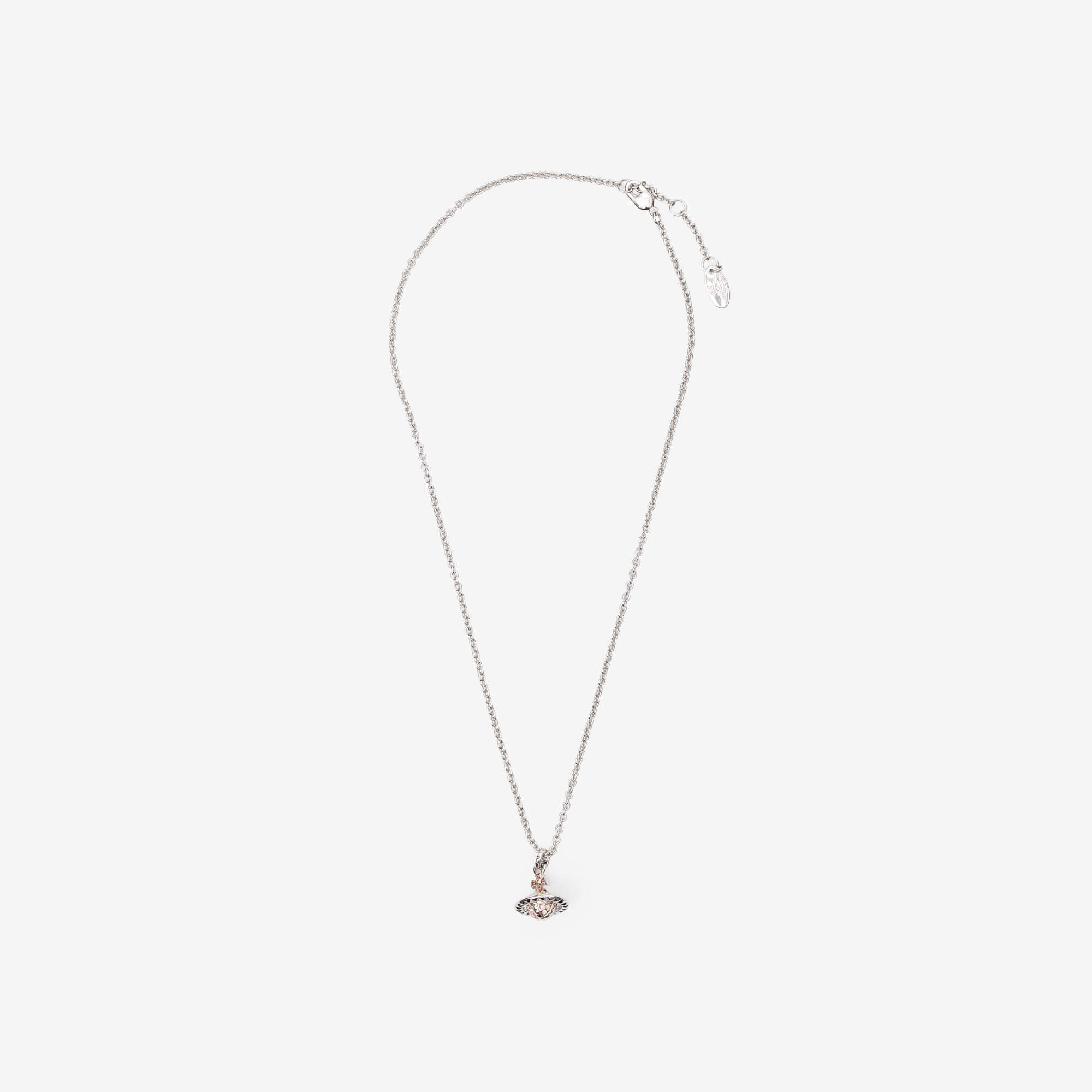Vivienne Westwood Mayfair Small Orb Pendant Rhodium/Pink Gold/Crystal AL-1