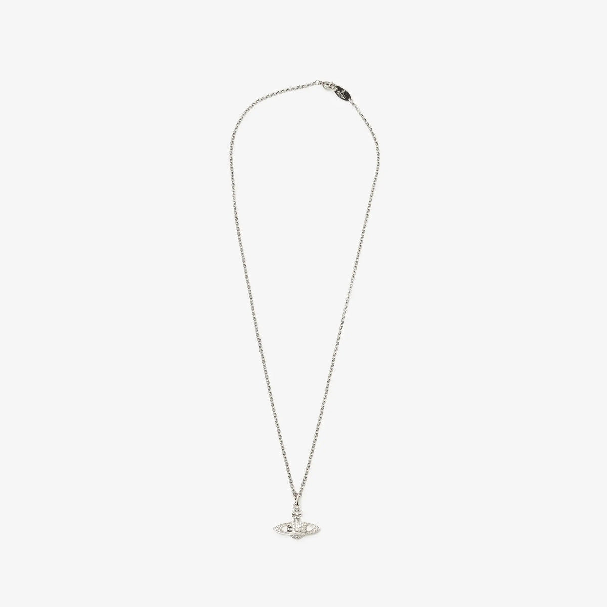 Vivienne Westwood Mini Bas Relief Orb Pendant Platinum