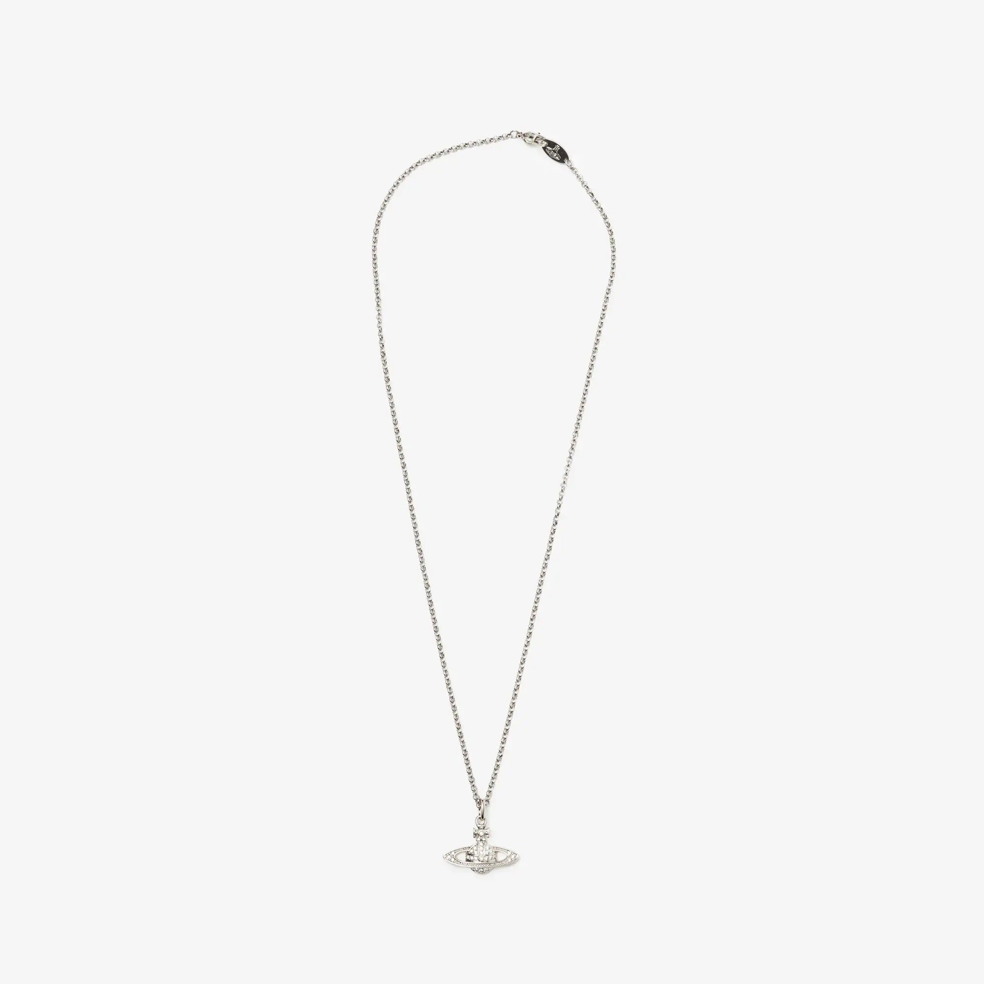 Vivienne Westwood Mini Bas Relief Orb Pendant Platinum - 1
