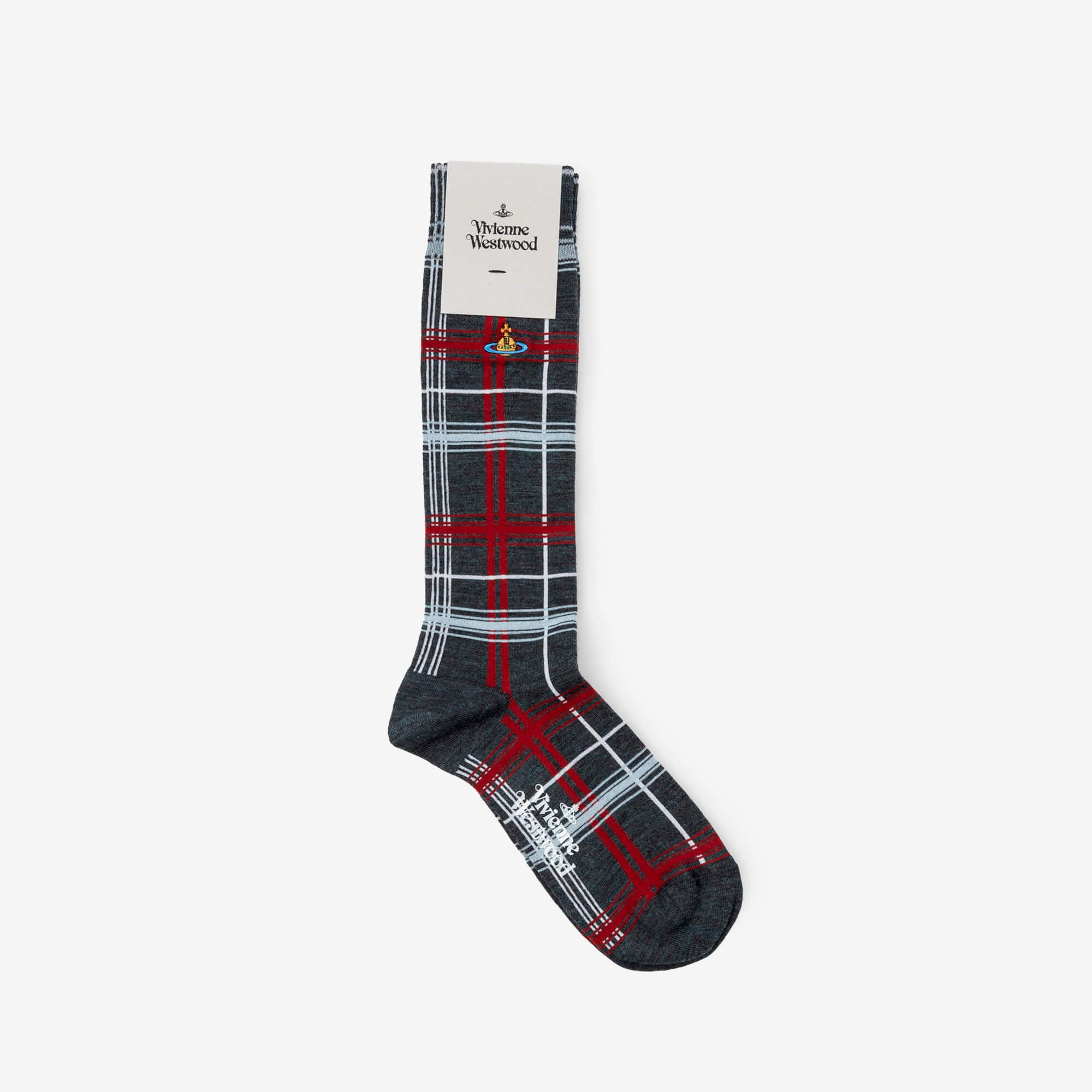 Vivienne Westwood Multicheck Socks Grey-1