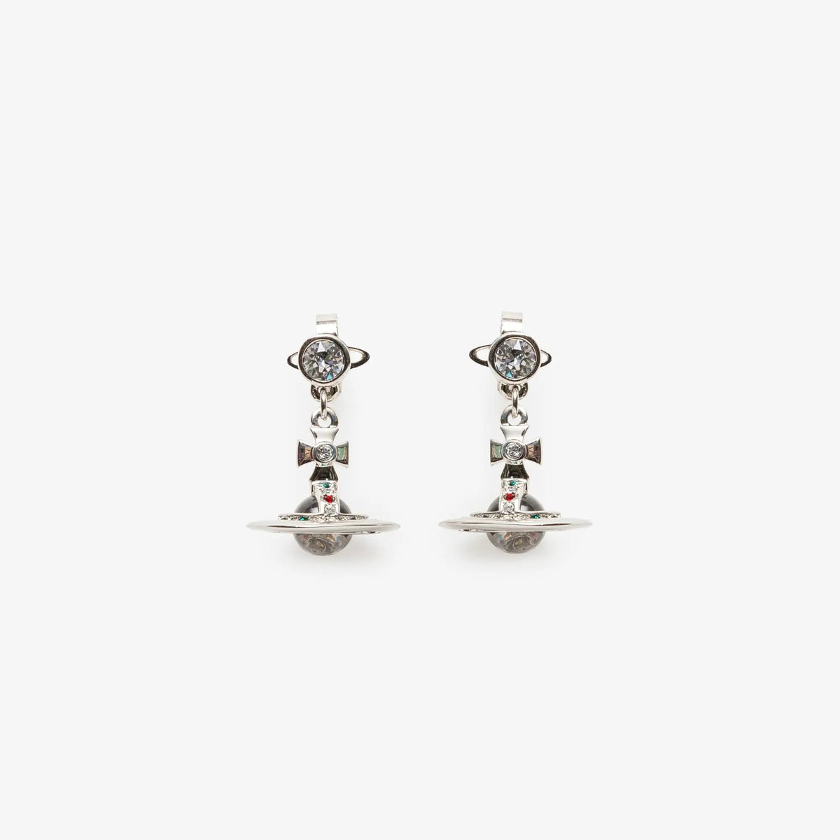 Vivienne Westwood ニュー プティ オーブ ピアス プラチナ｜Feuille