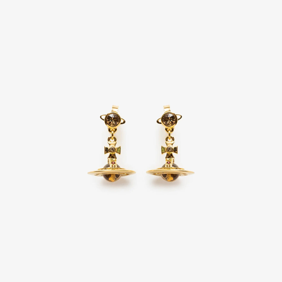 Vivienne Westwood ニュー プティ オーブ ピアス ゴールド｜Feuille