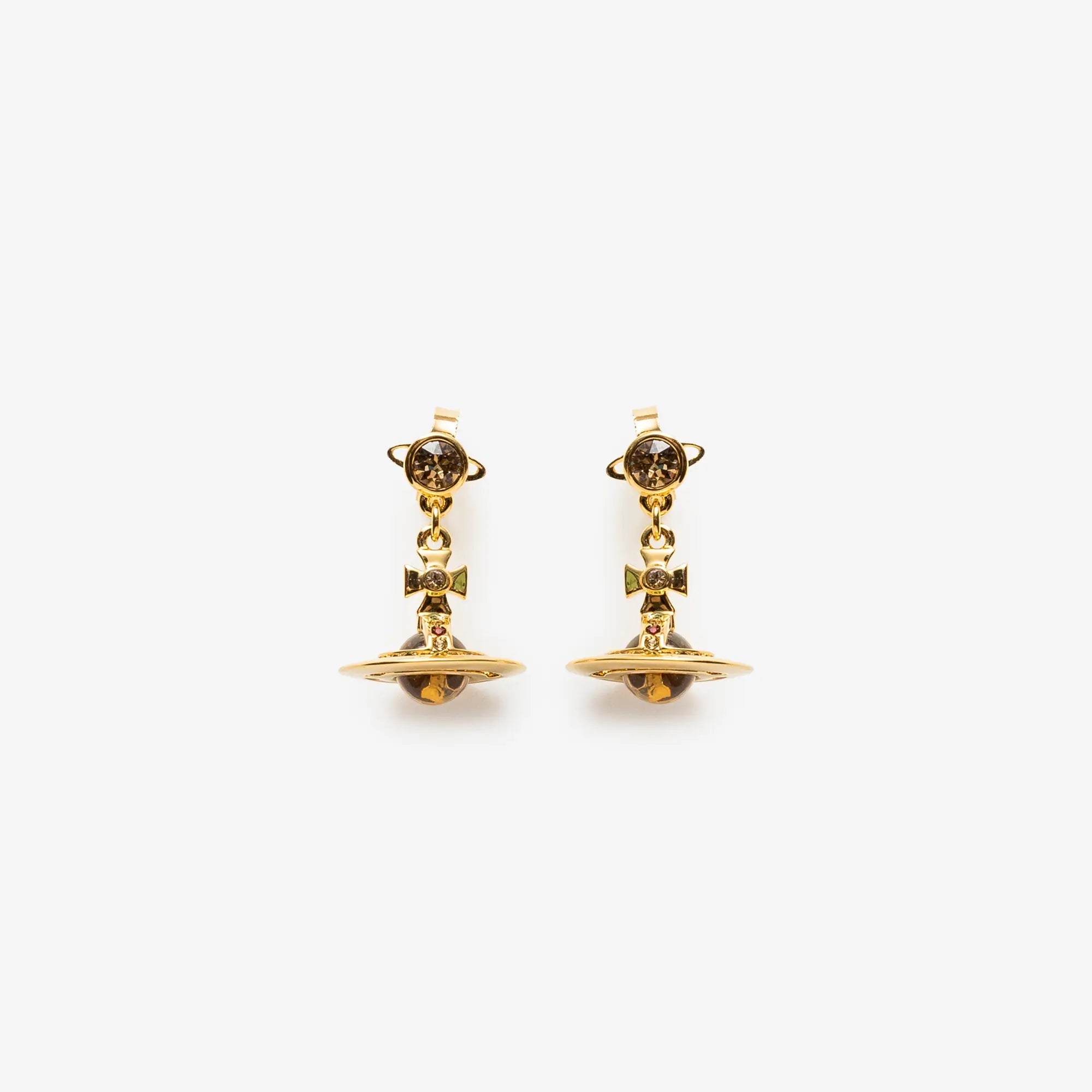 Vivienne Westwood New Petite Orb Gold Earrings Gold - 1