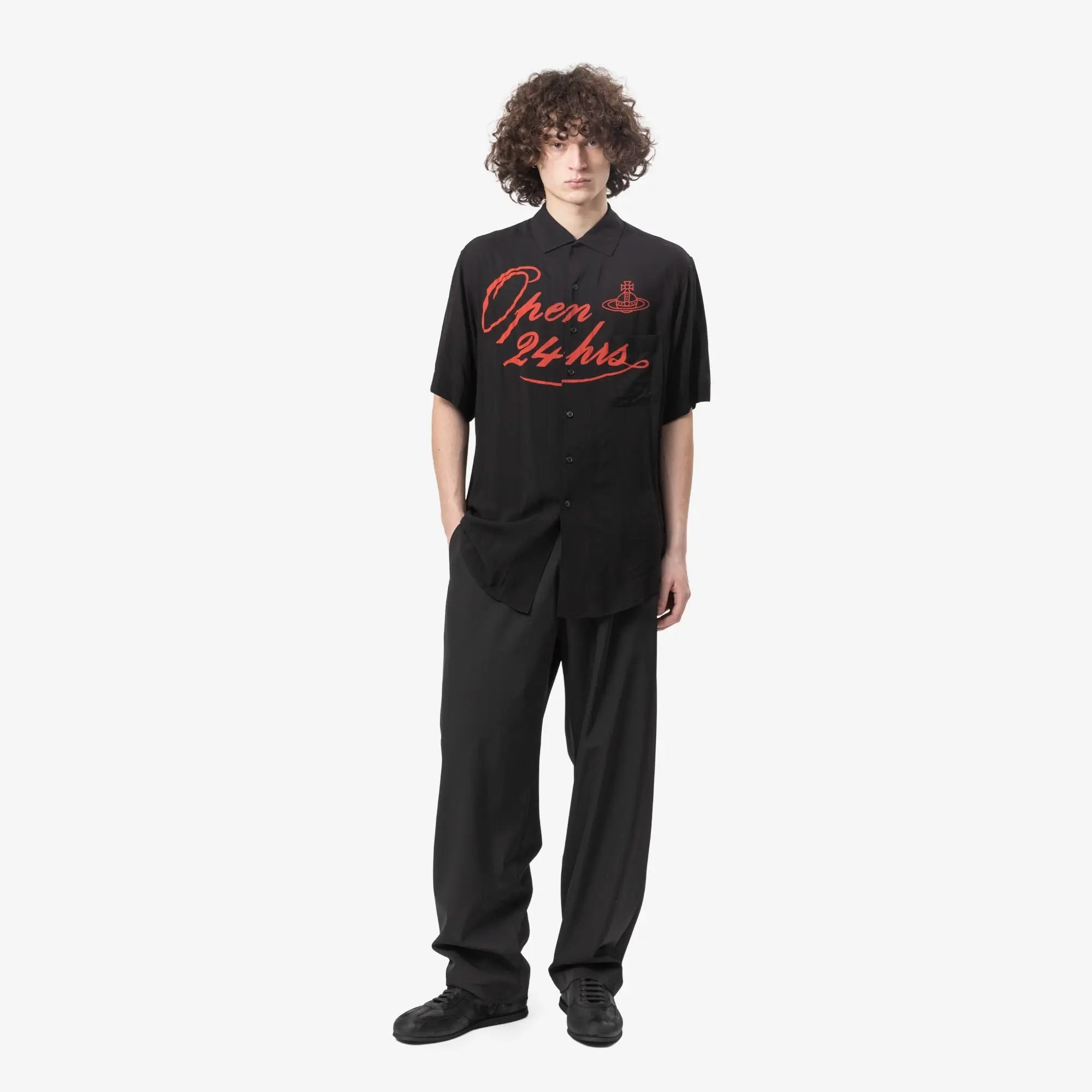 Vivienne Westwood Open 24h Bowling Shirt Black - 2