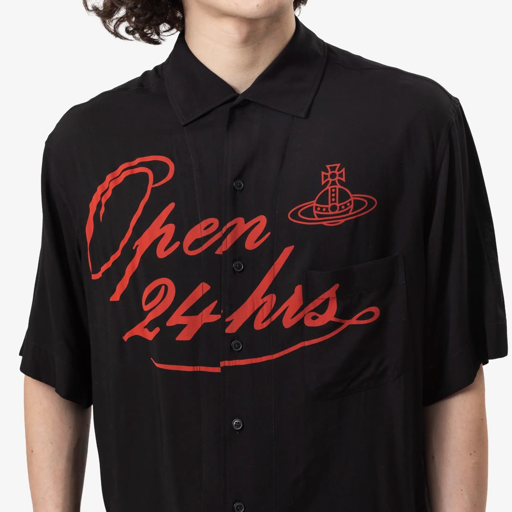 Vivienne Westwood Open 24h Bowling Shirt Black - 5