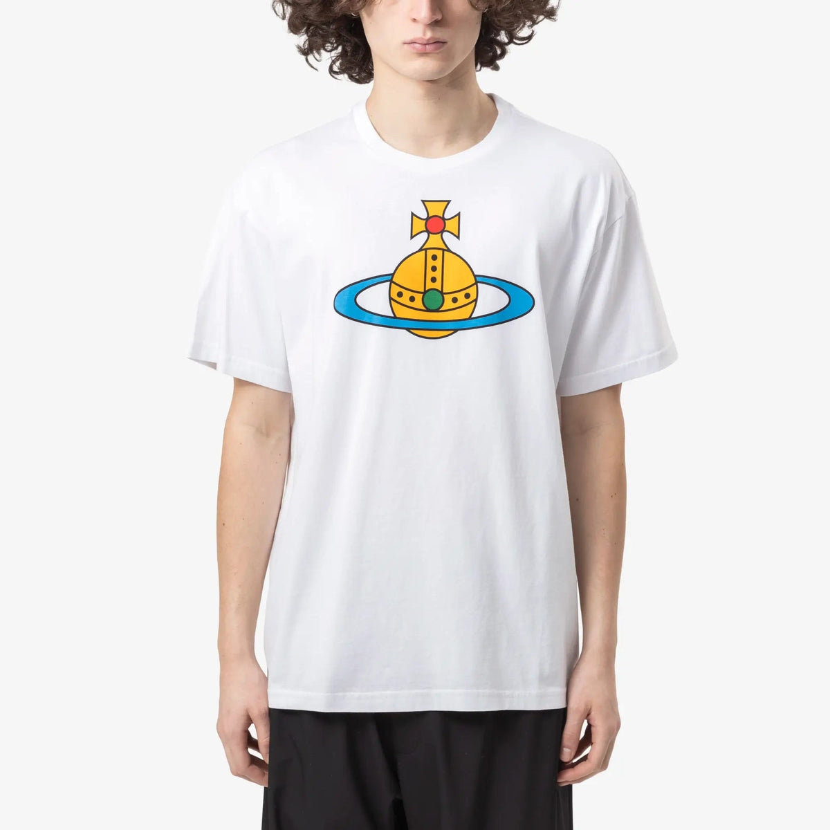 ヴィヴィアン・ウエストウッド オーブ オーバーサイズTシャツ ホワイト