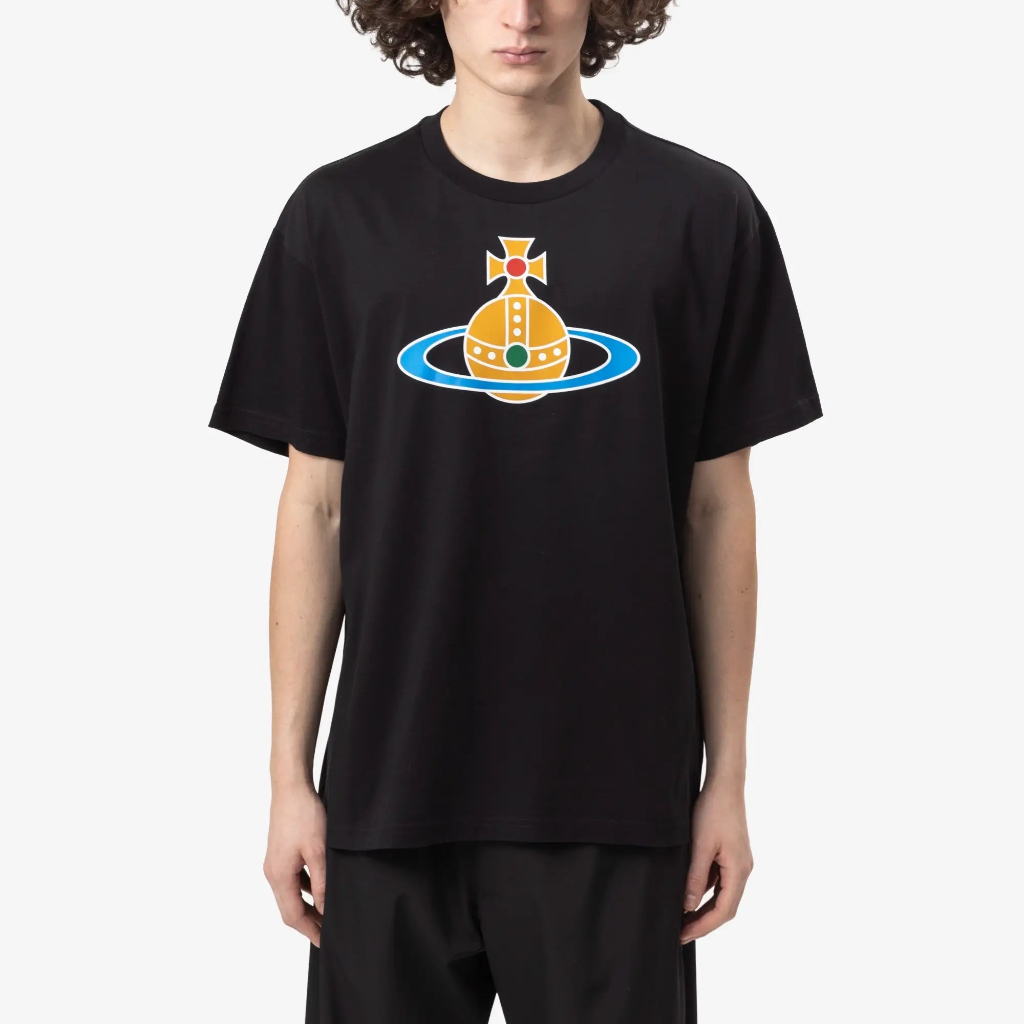 レディース ヴィヴィアン ビッグオーブ プリントTシャツ センターロゴ