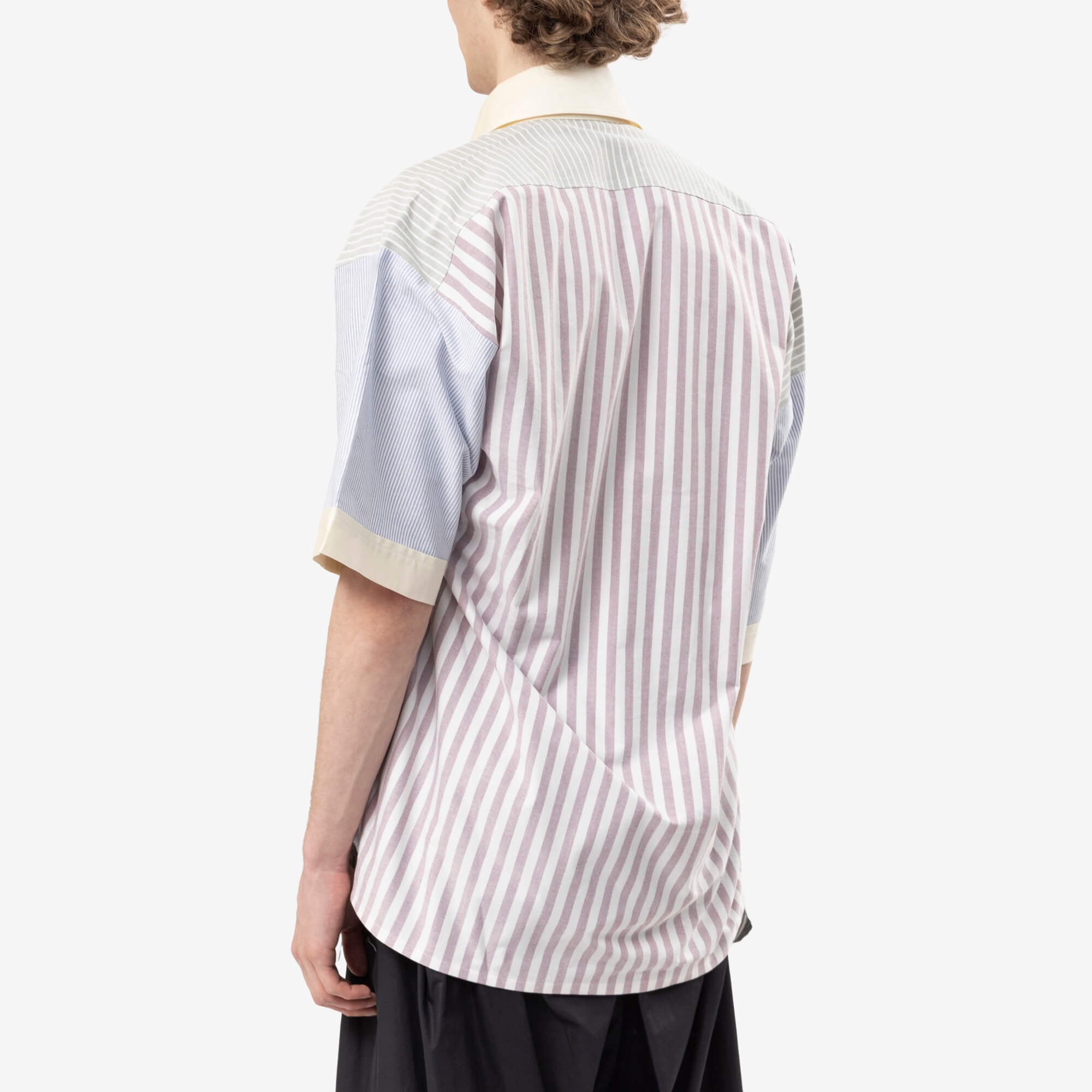 Vivienne Westwood SS Asymmetric Collar Shirt Stripe Mix-4