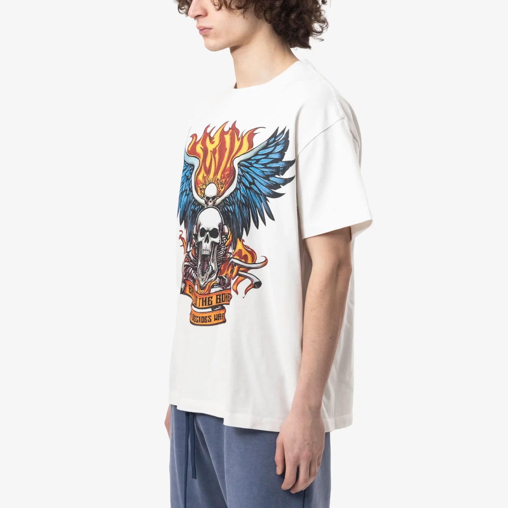 Who Decides War Bad to Bone T-Shirt Cloud - 3