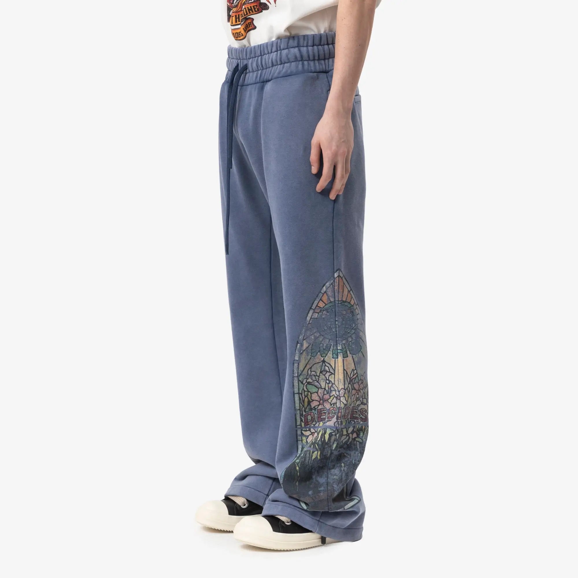 Who Decides War Faded Sweatpants Sky - 3