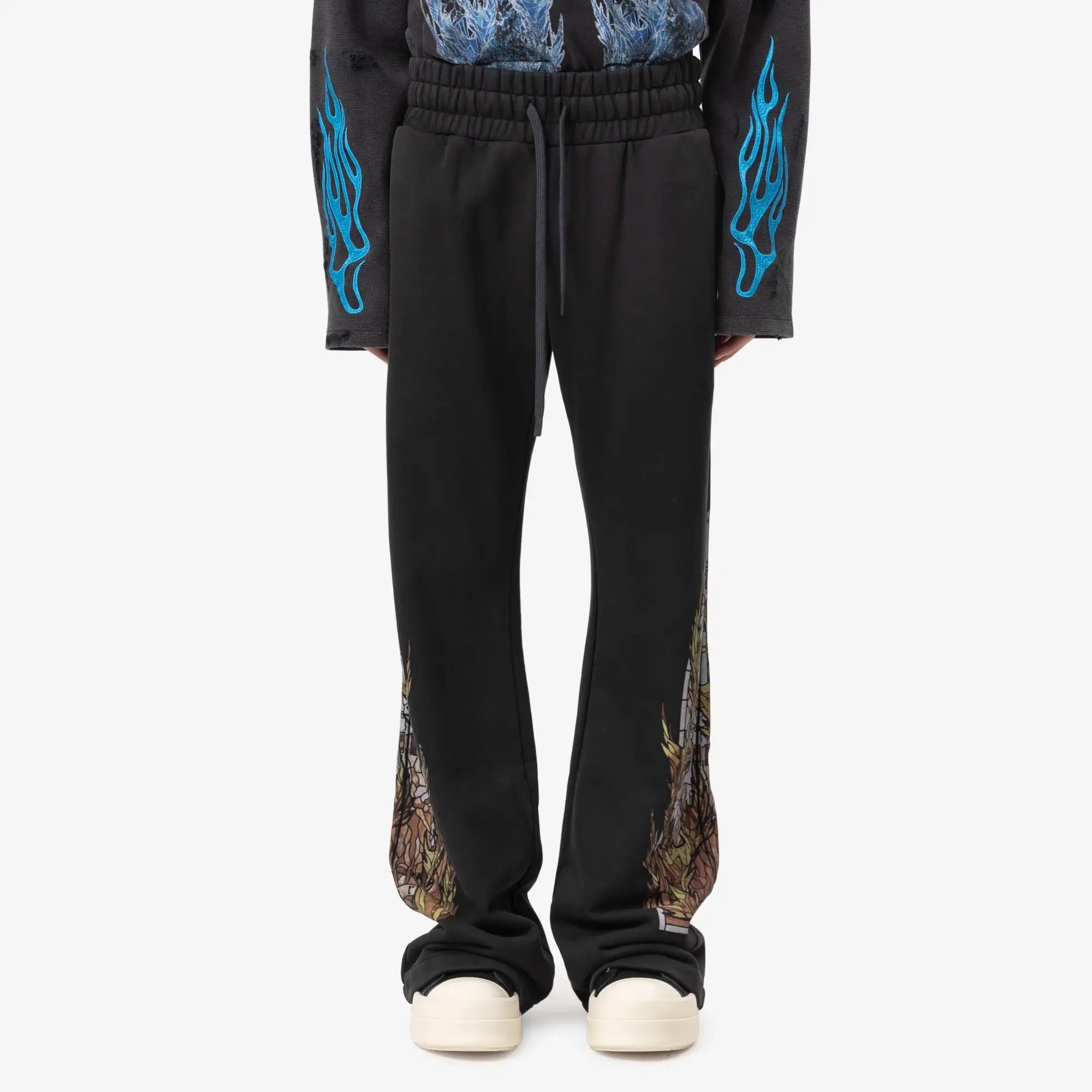 Who Decides War Flame Glass Hardware Sweatpants Coal - 1
