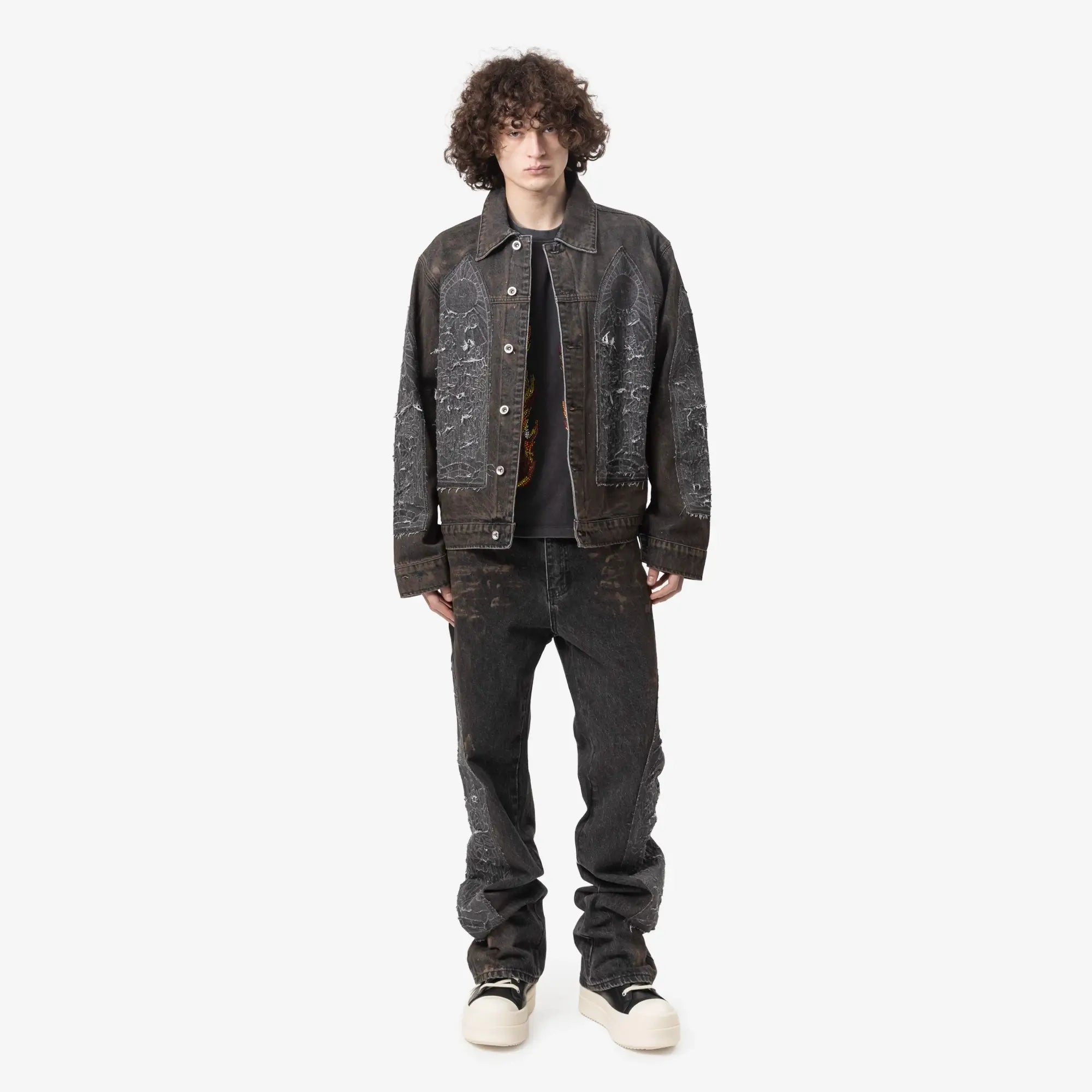 Who Decides War Mechanic Trucker Jacket Coal - 2
