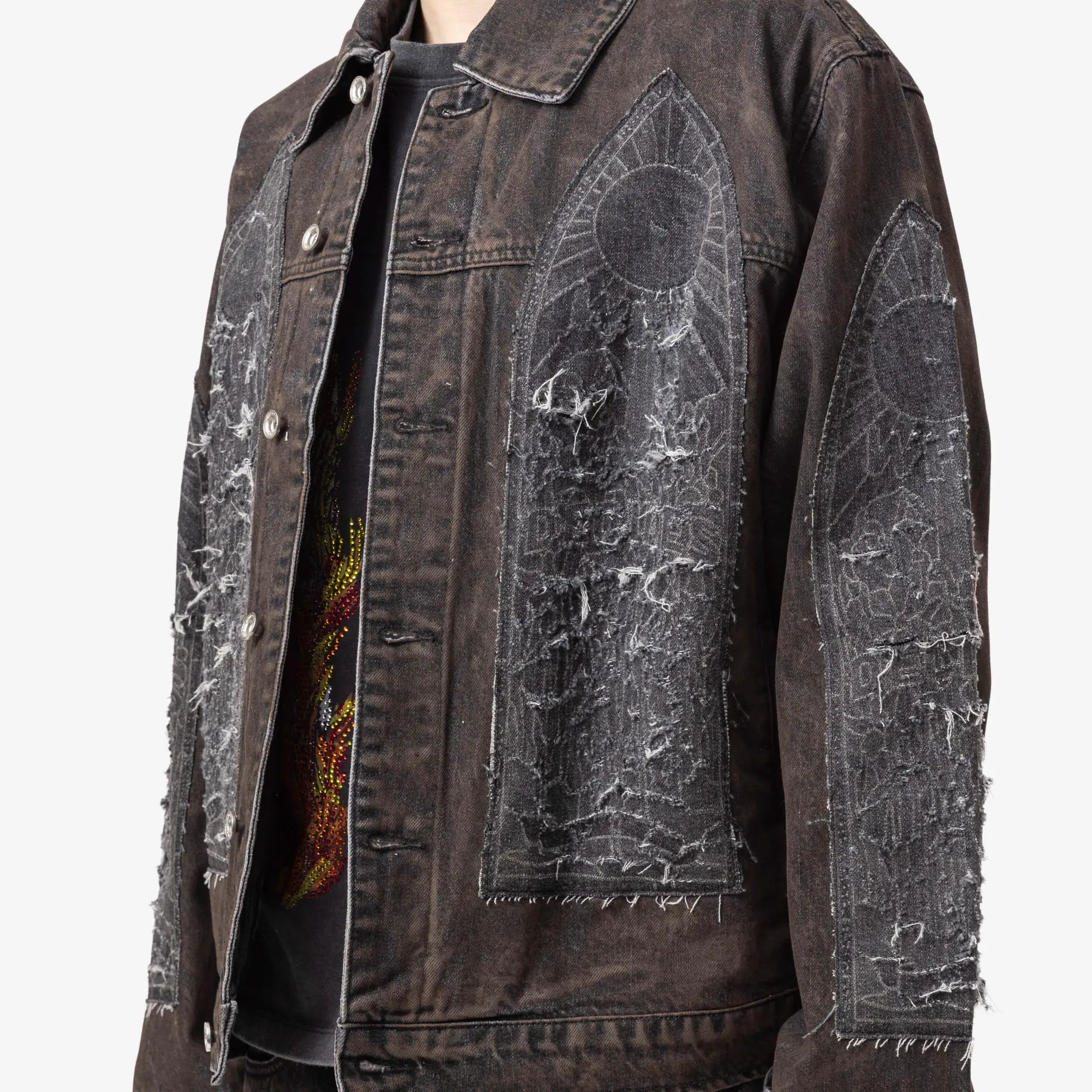 Who Decides War Mechanic Trucker Jacket Coal - 5