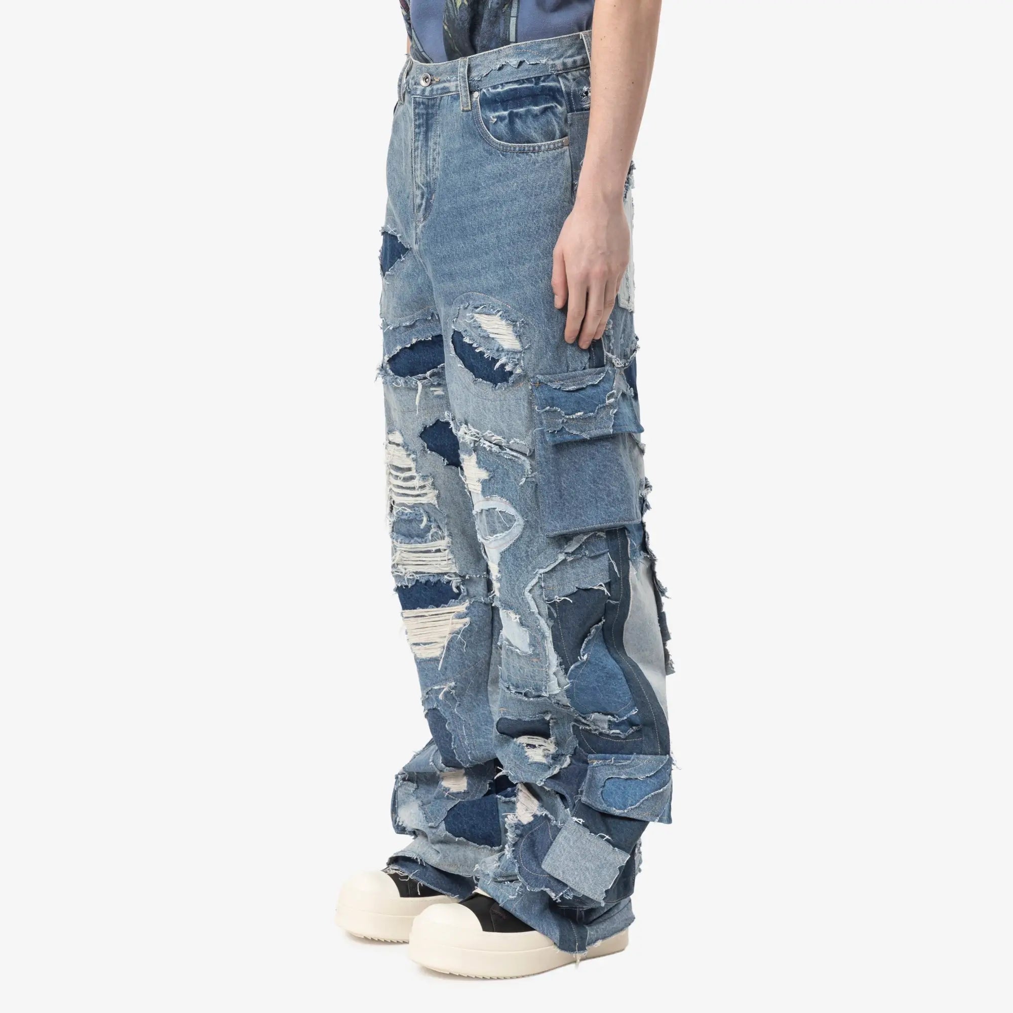 Who Decides War Unearthed Cargo Pants Blue - 3
