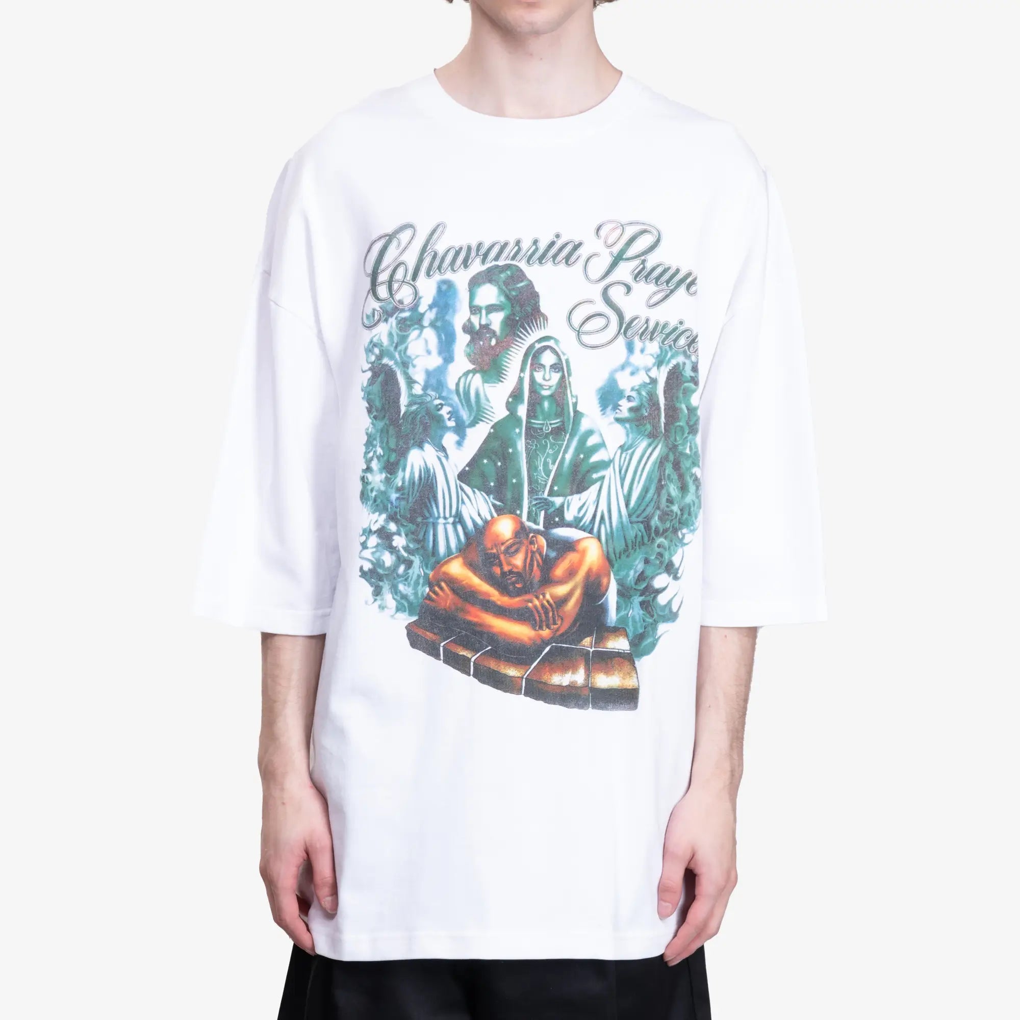 Willy Chavarria Chavarria Prayer Tee Snow White - 1