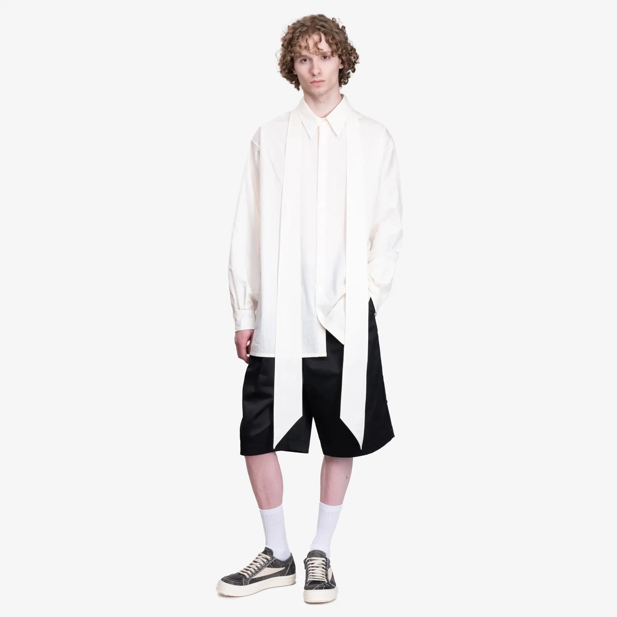 Willy Chavarria Cravat Shirt Off White - 2