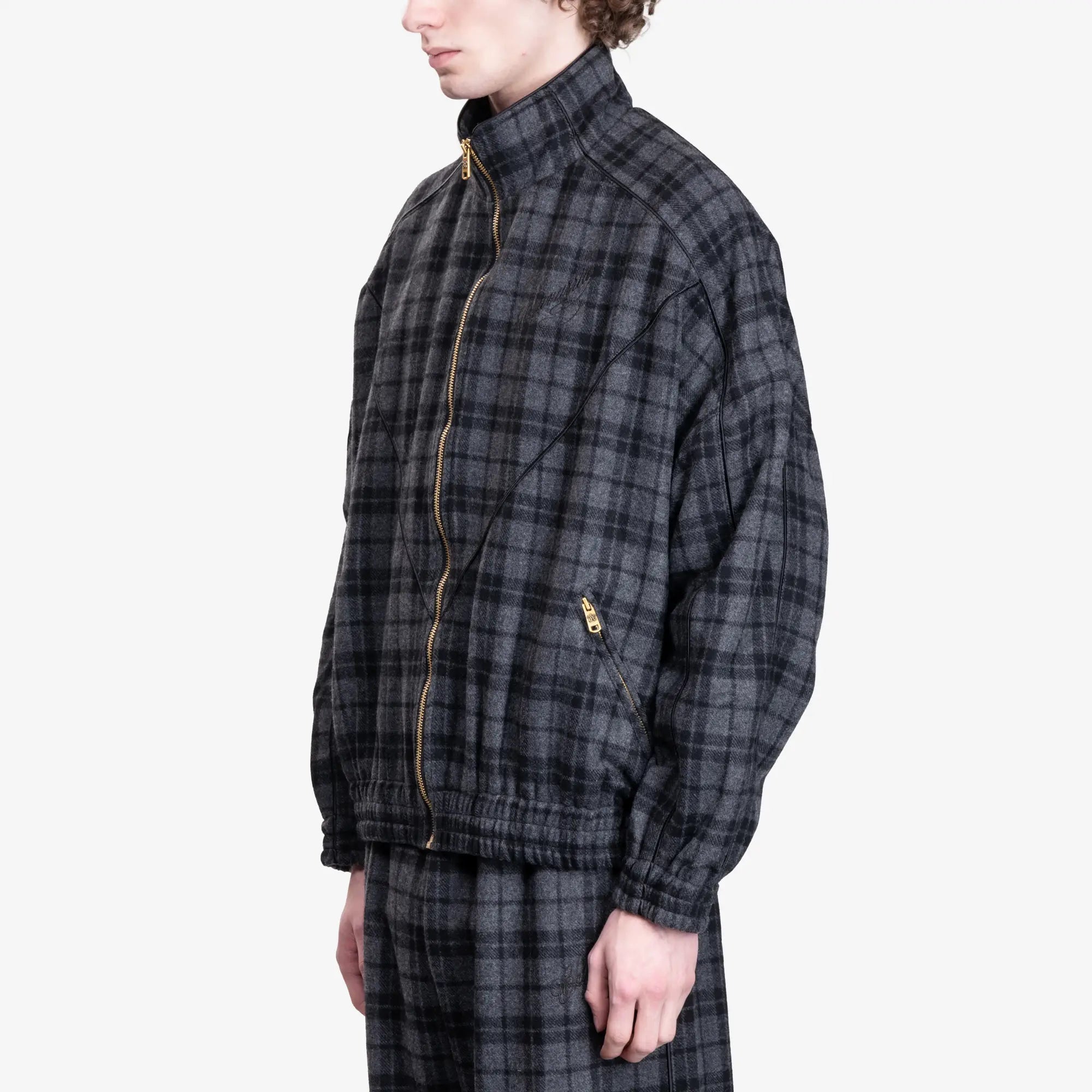 Willy Chavarria Ruff Rider Jacket Charcoal - 3