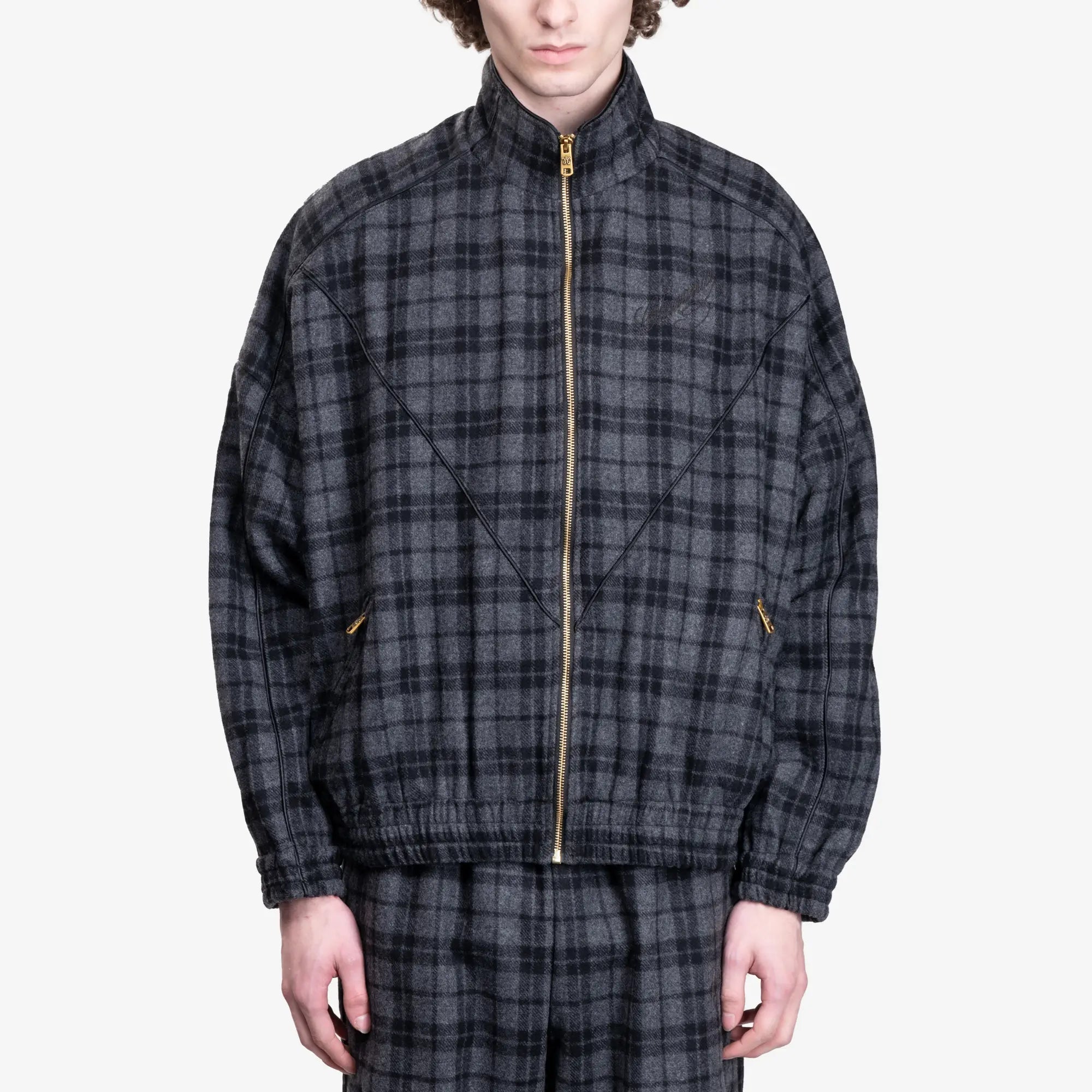 Willy Chavarria Ruff Rider Jacket Charcoal - 1