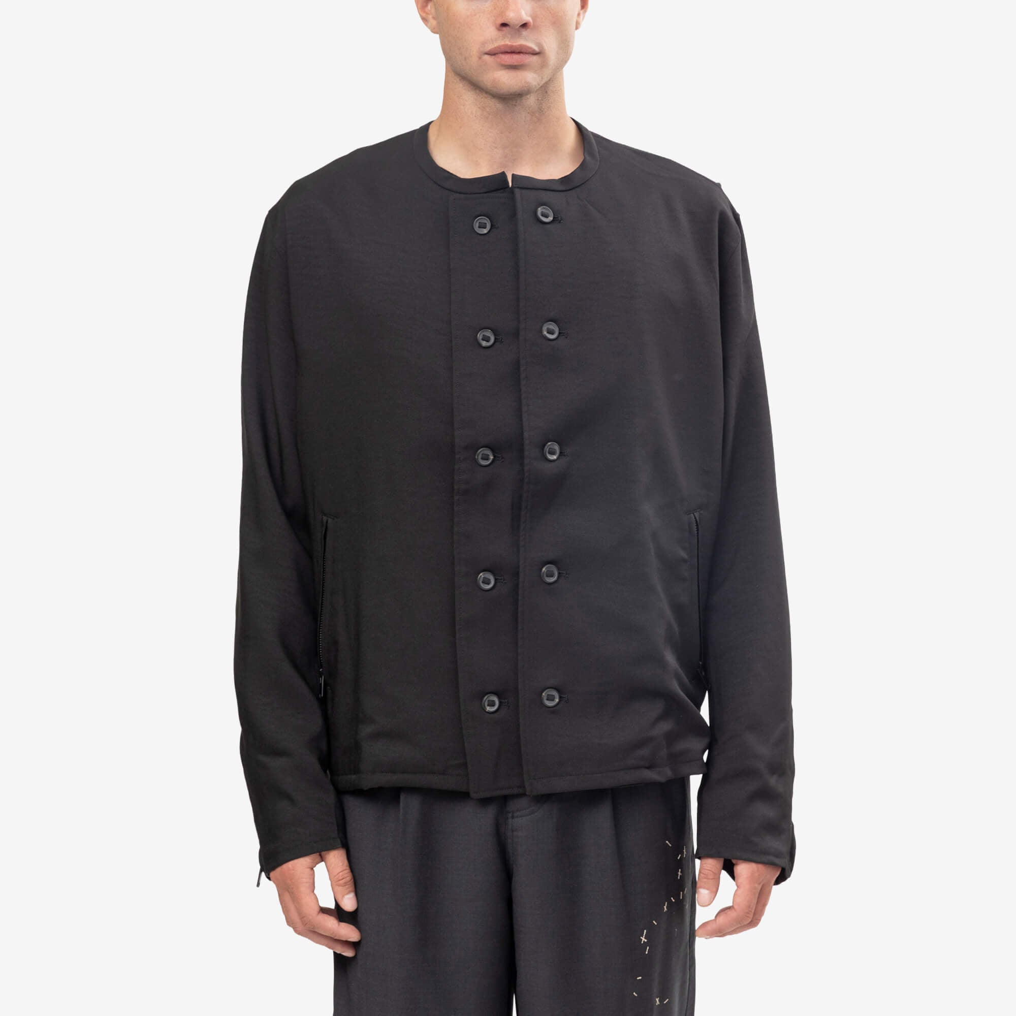 Y-3 Sport Uniform Adaptive Collarless Jacket Black-1